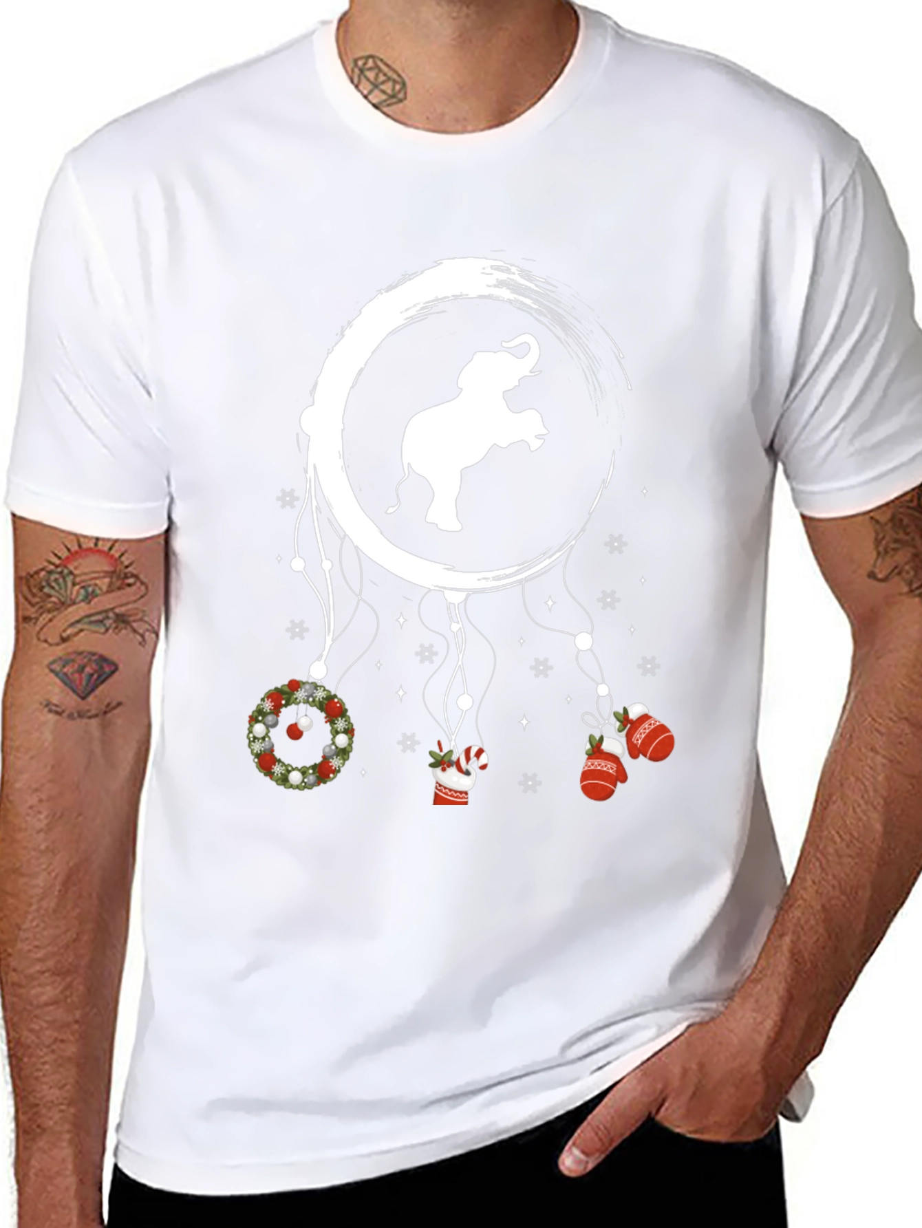 Elephant Christmas Dreamcatcher T-Shirt