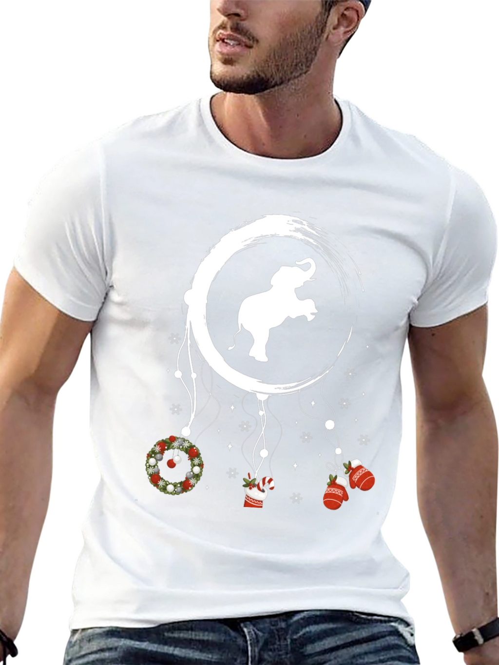 Elephant Christmas Dreamcatcher T-Shirt