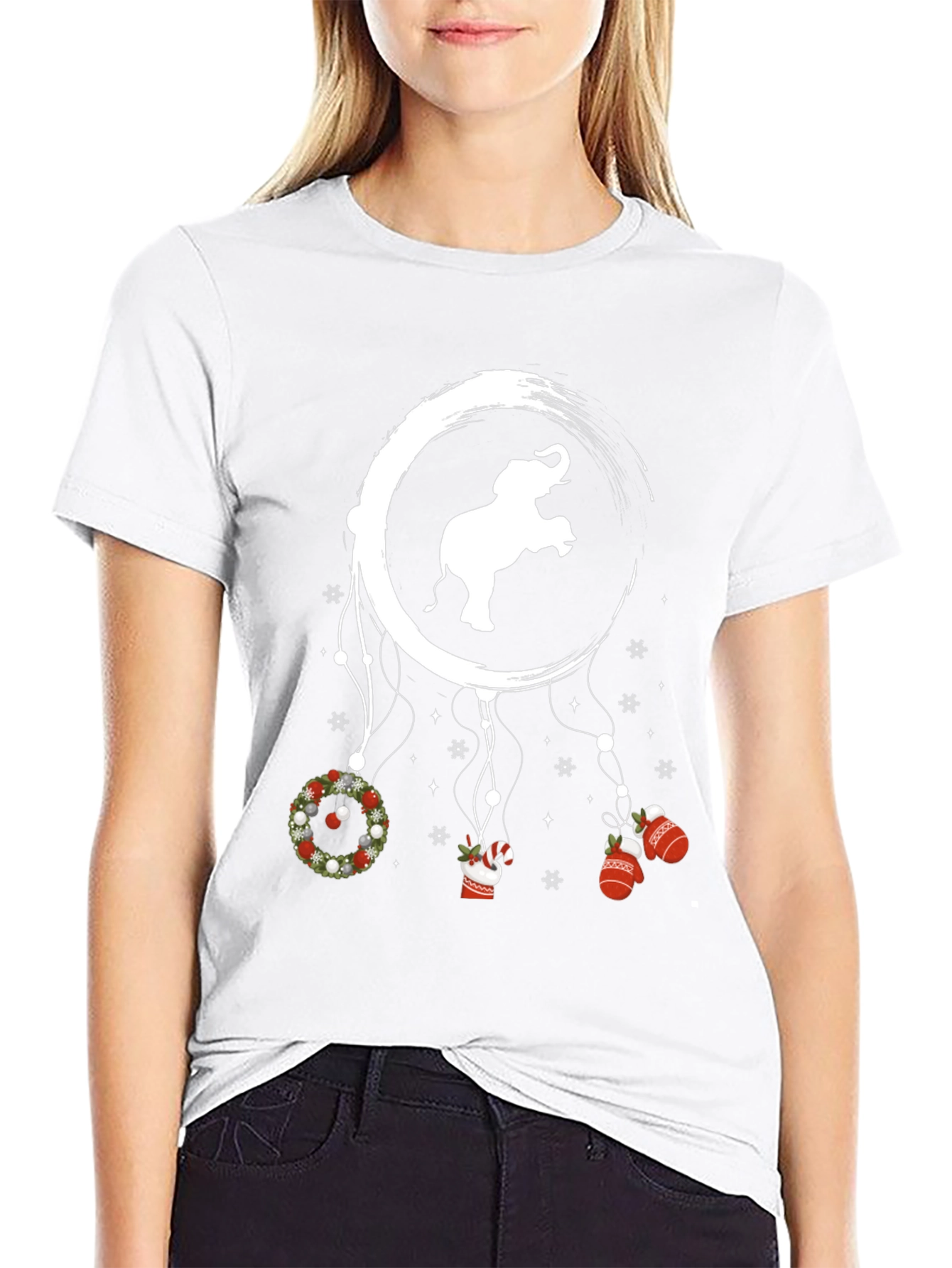 Elephant Christmas Dreamcatcher T-Shirt