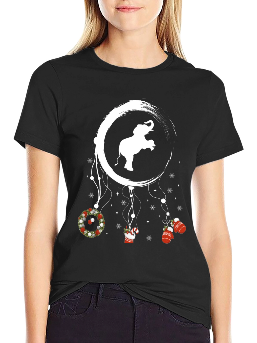 Elephant Christmas Dreamcatcher T-Shirt