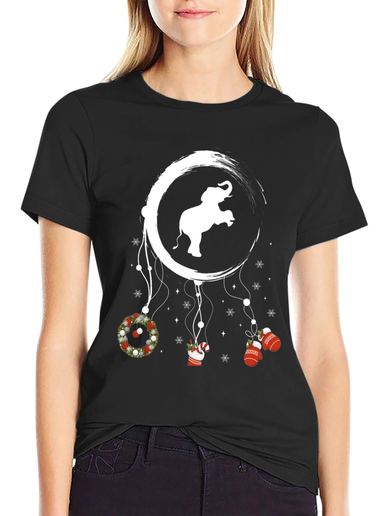 Elephant Christmas Dreamcatcher T-Shirt