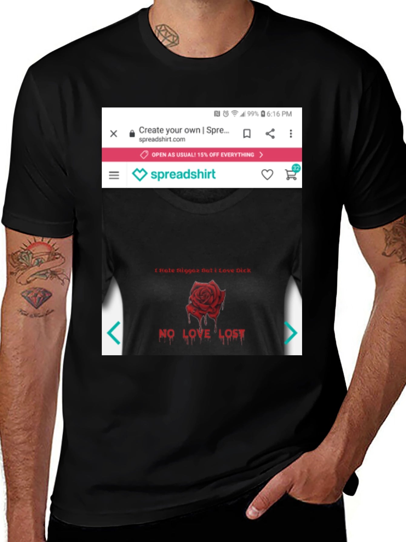 Edgy Rose Graphic Tee