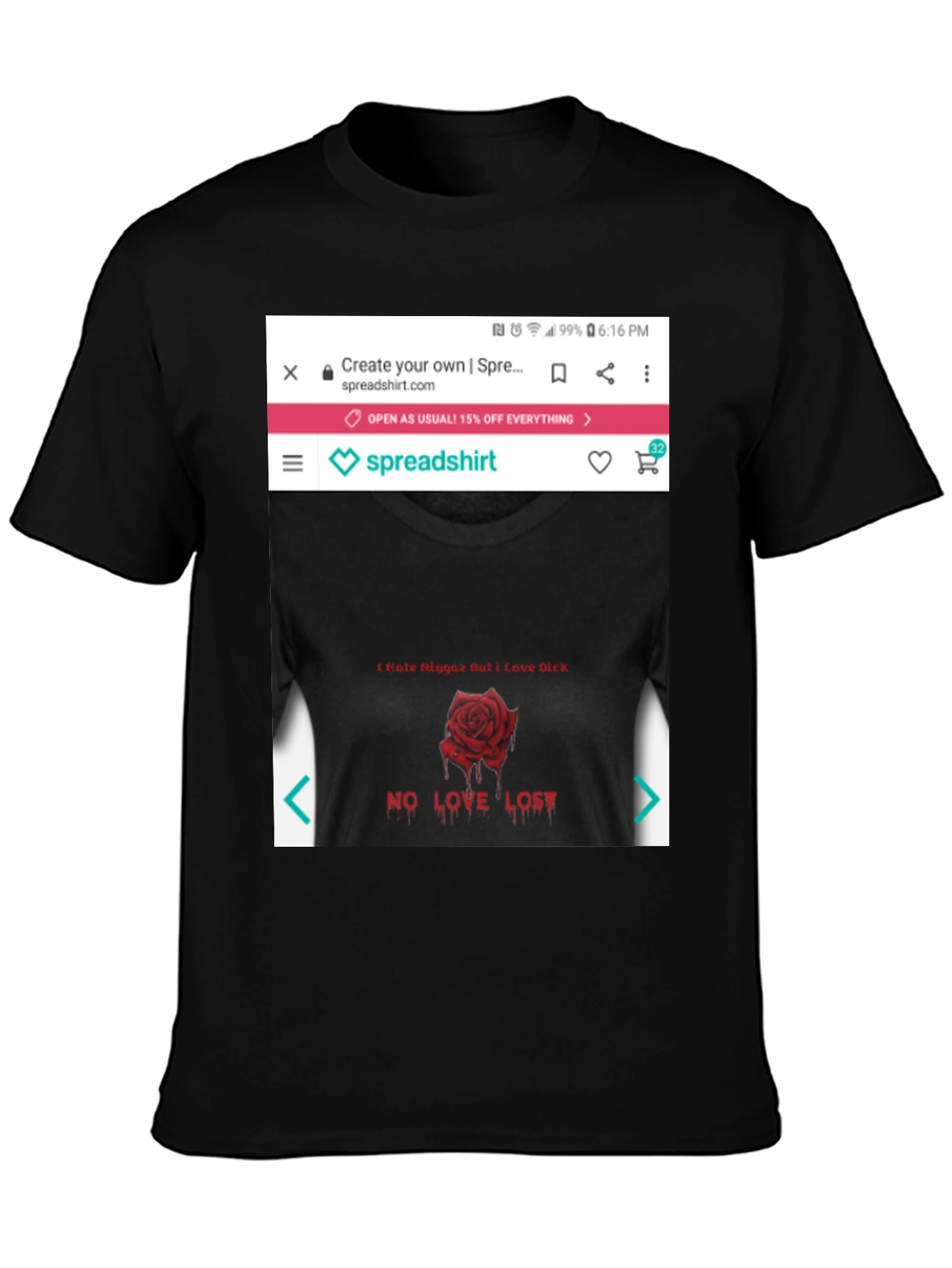 Edgy Rose Graphic Tee