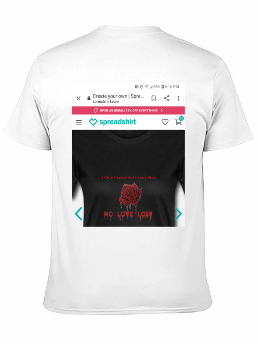 Edgy Rose Graphic Tee