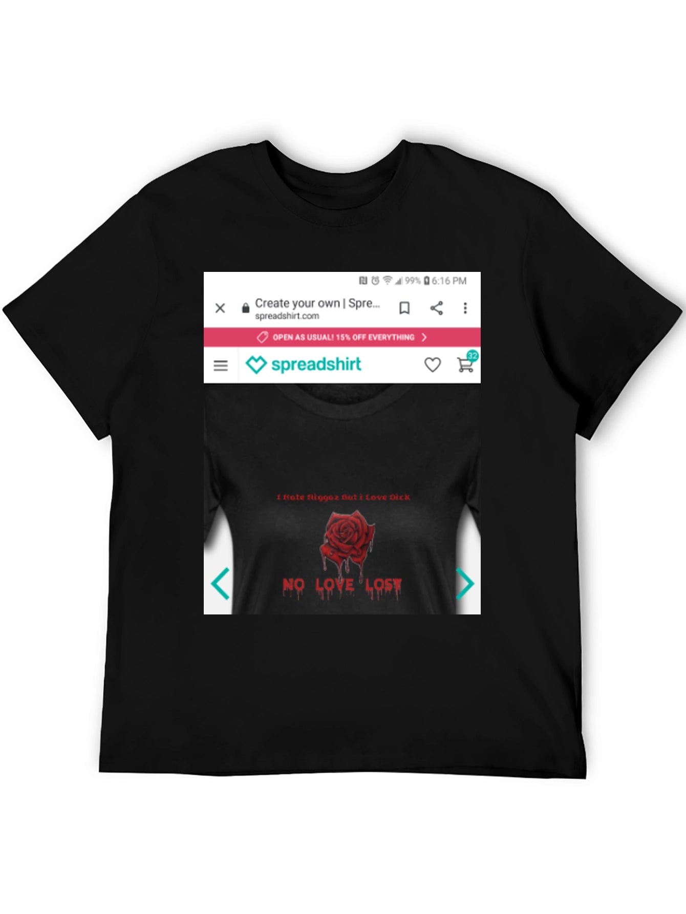 Edgy Rose Graphic Tee
