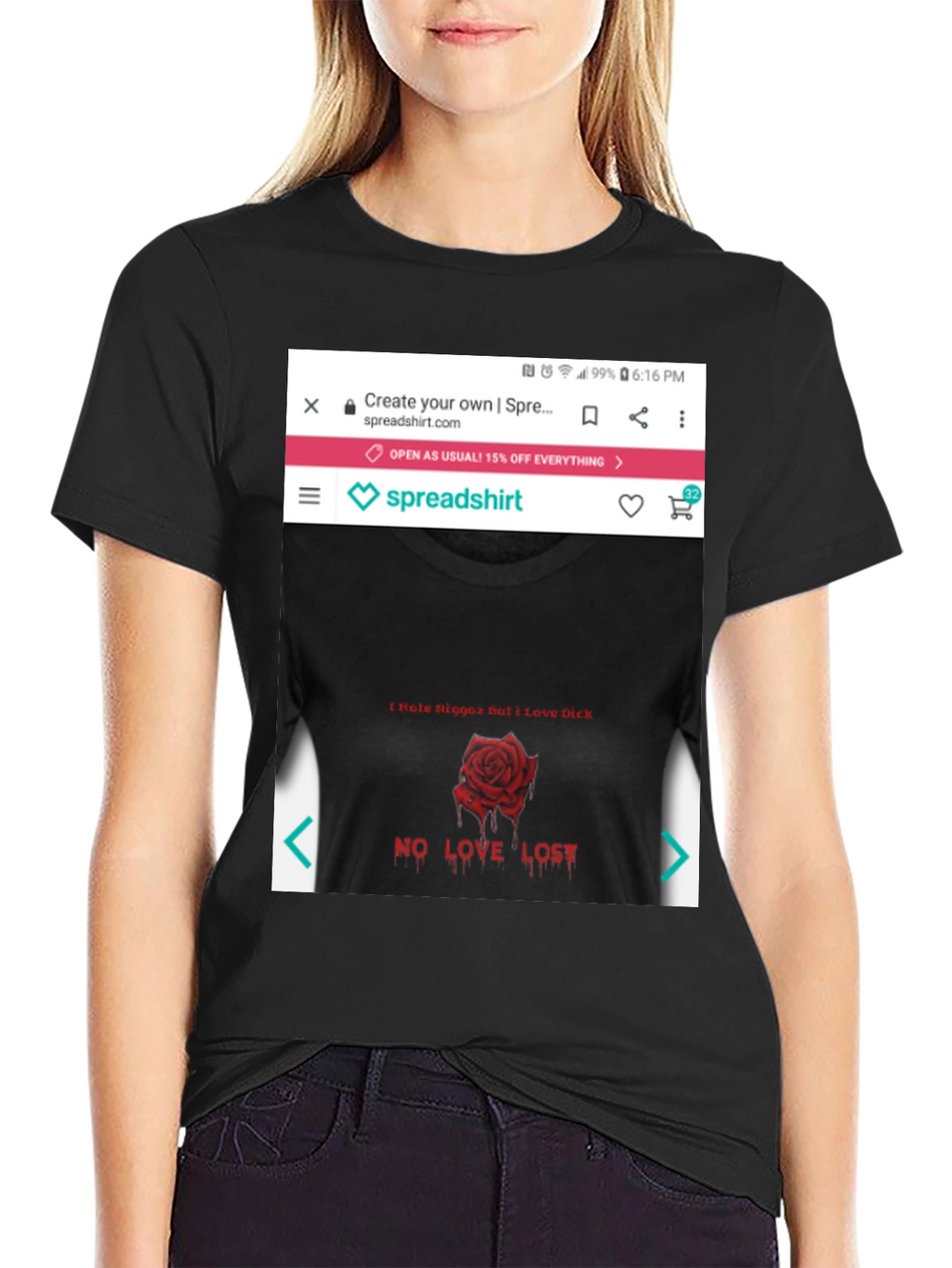 Edgy Rose Graphic Tee