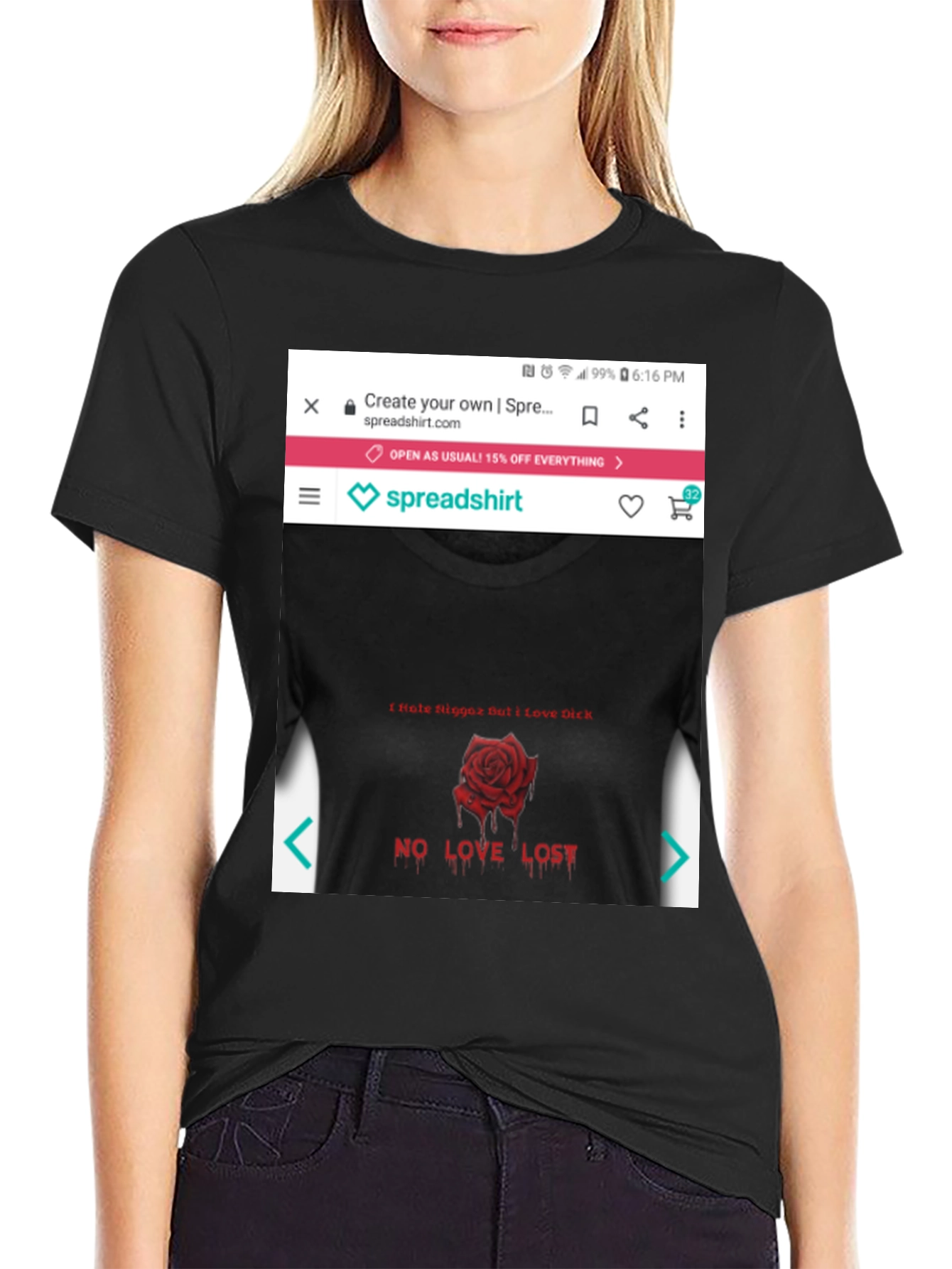 Edgy Rose Graphic Tee