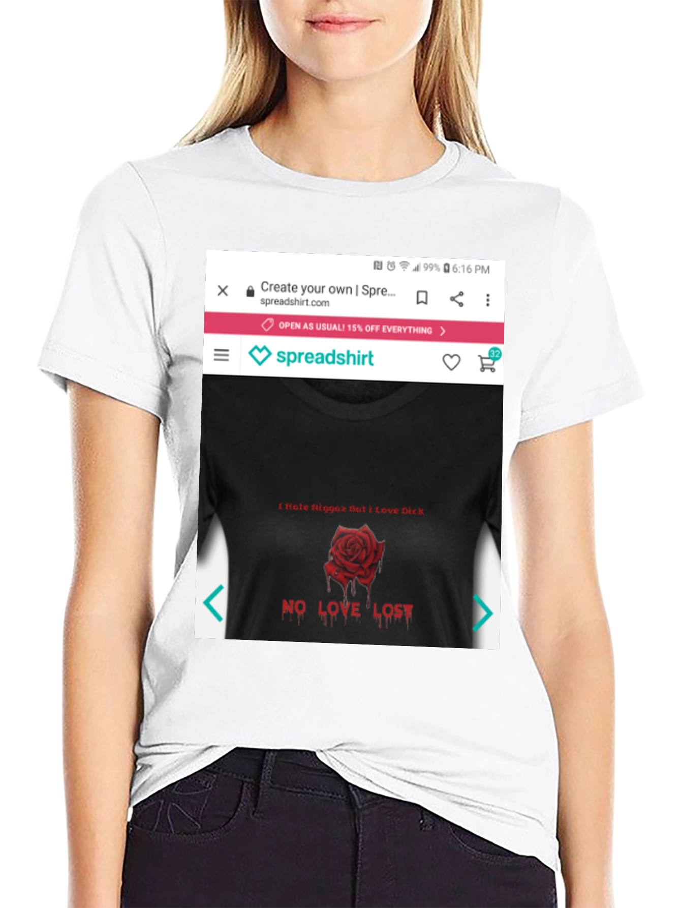 Edgy Rose Graphic Tee