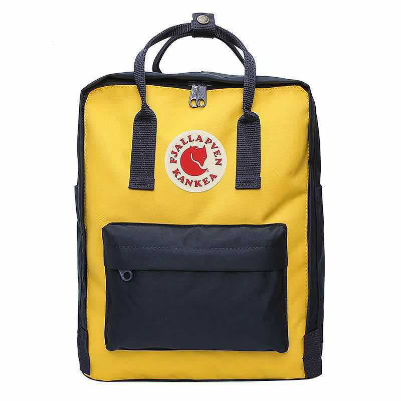 Fjallraven Kanken Classic Navy Blue with Yellow