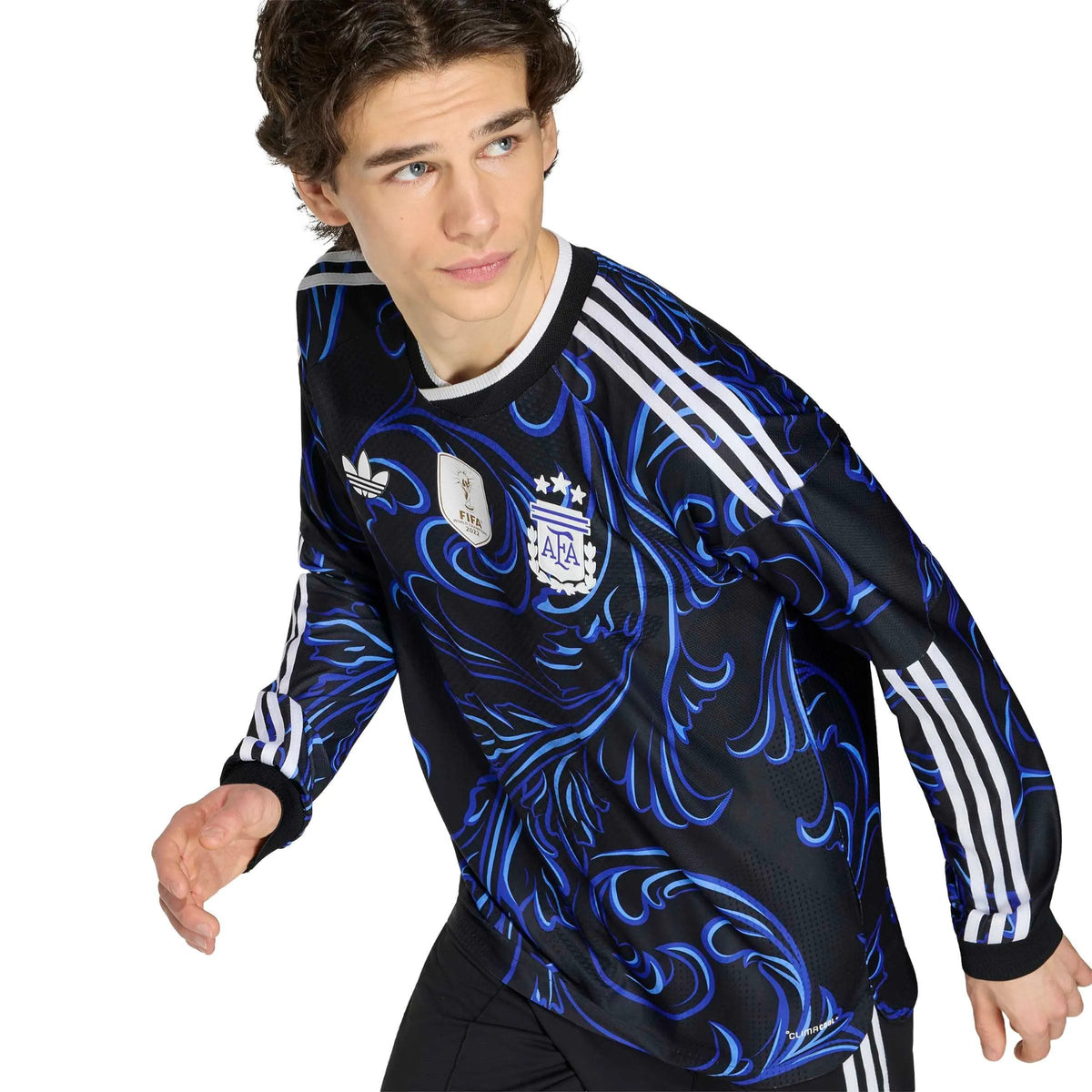 2026 Argentina Men's Authentic Away Long-Sleeve Soccer Jersey （Custom）