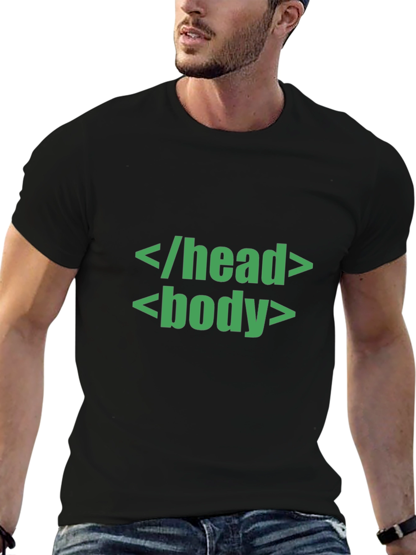 Code T-Shirt -  </head><body> Black Tee