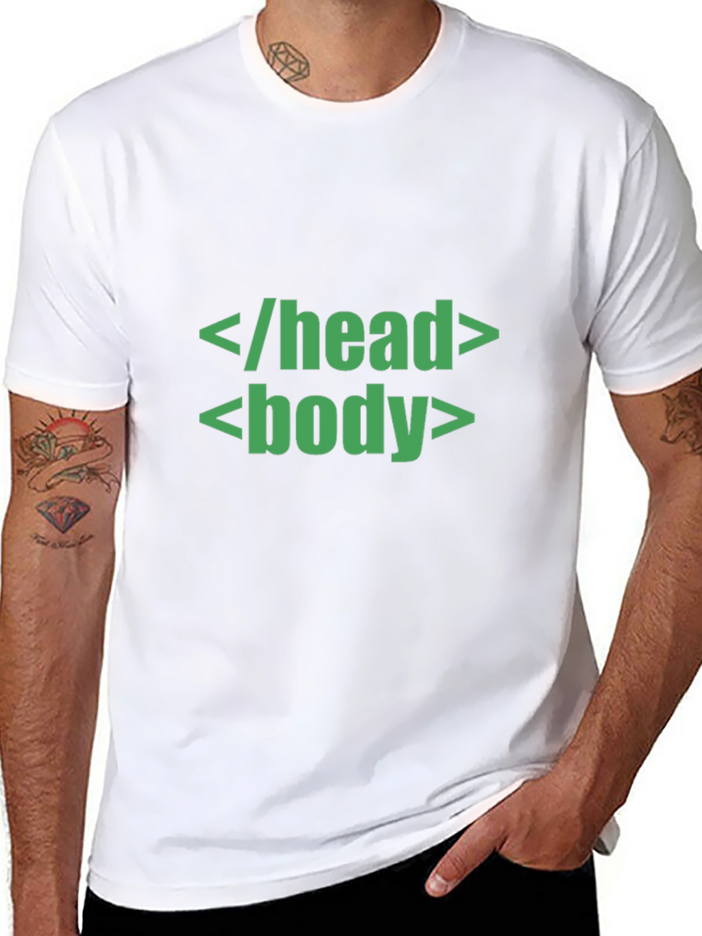 Code T-Shirt -  </head><body> Black Tee