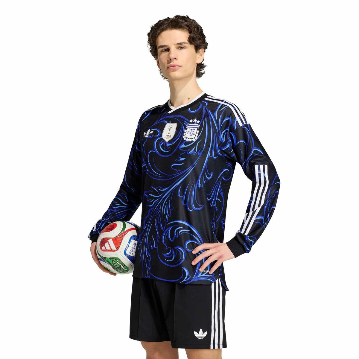 2026 Argentina Men's Authentic Away Long-Sleeve Soccer Jersey （Custom）