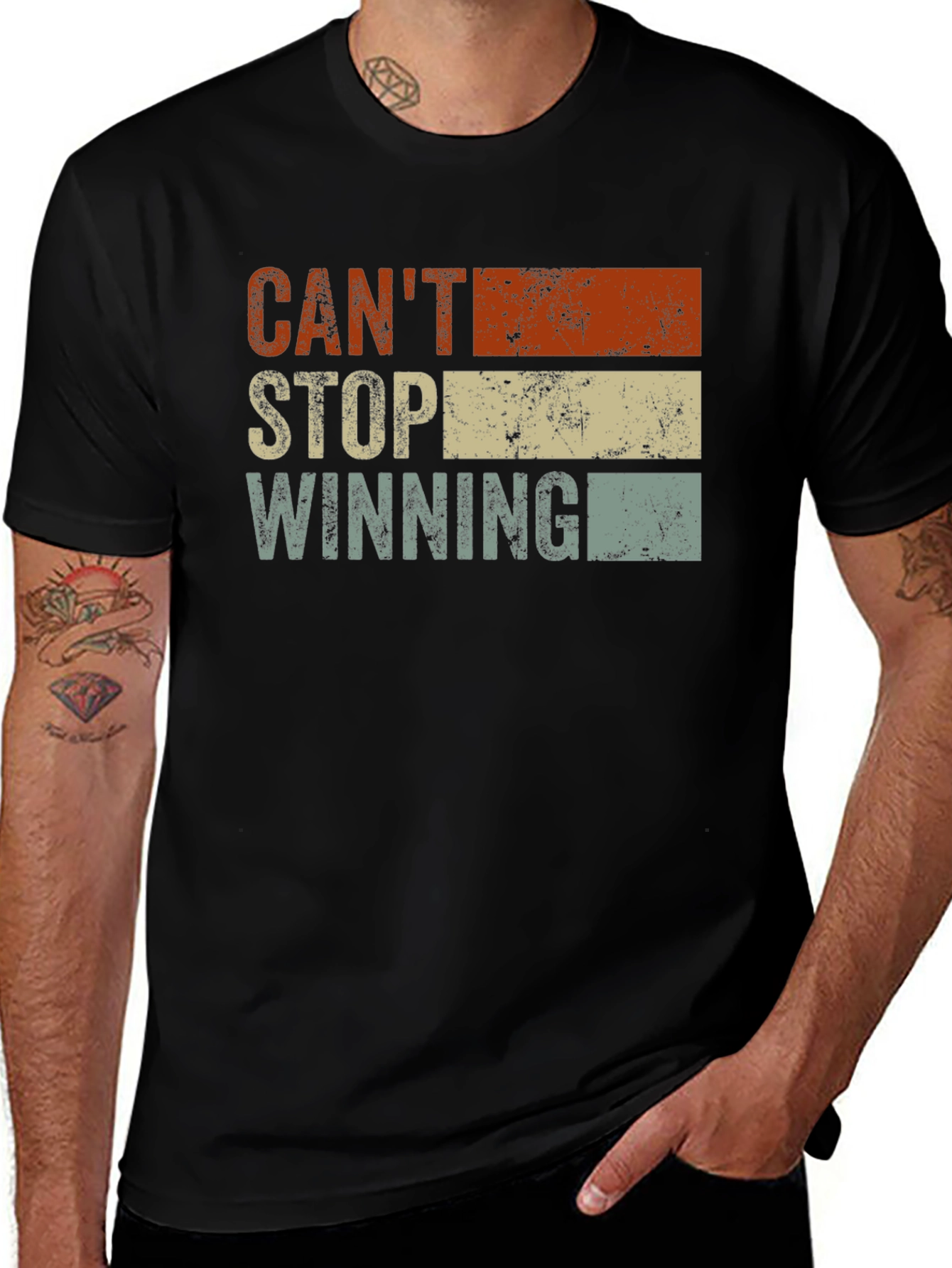 Cant Stop Winning Vintage Graphic T-Shirt
