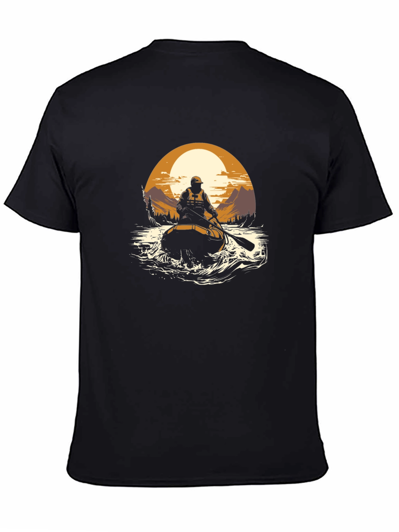 Black River Rafting Graphic T-Shirt