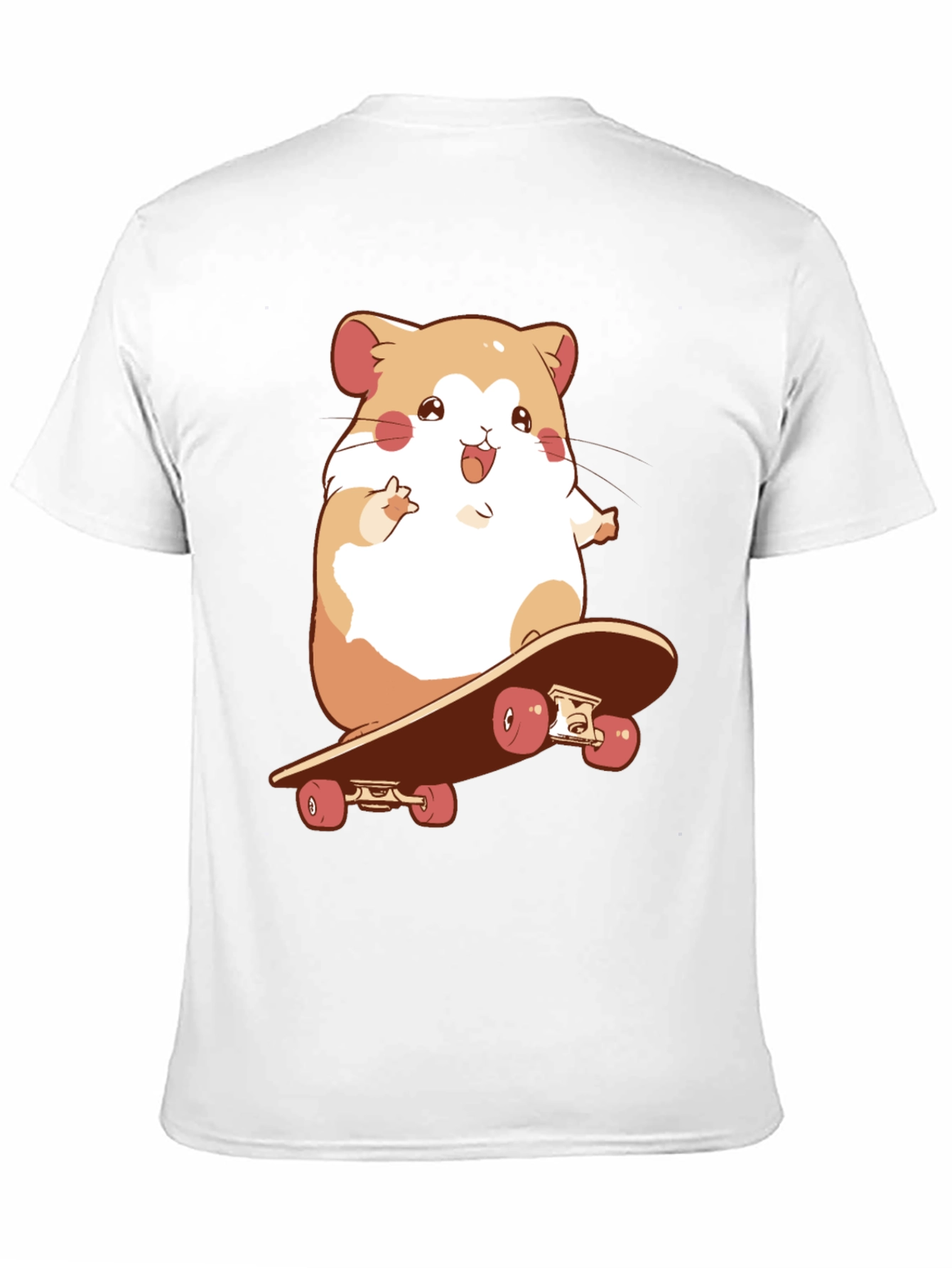 Hamster Skateboard Graphic Tee - Fun & Unique