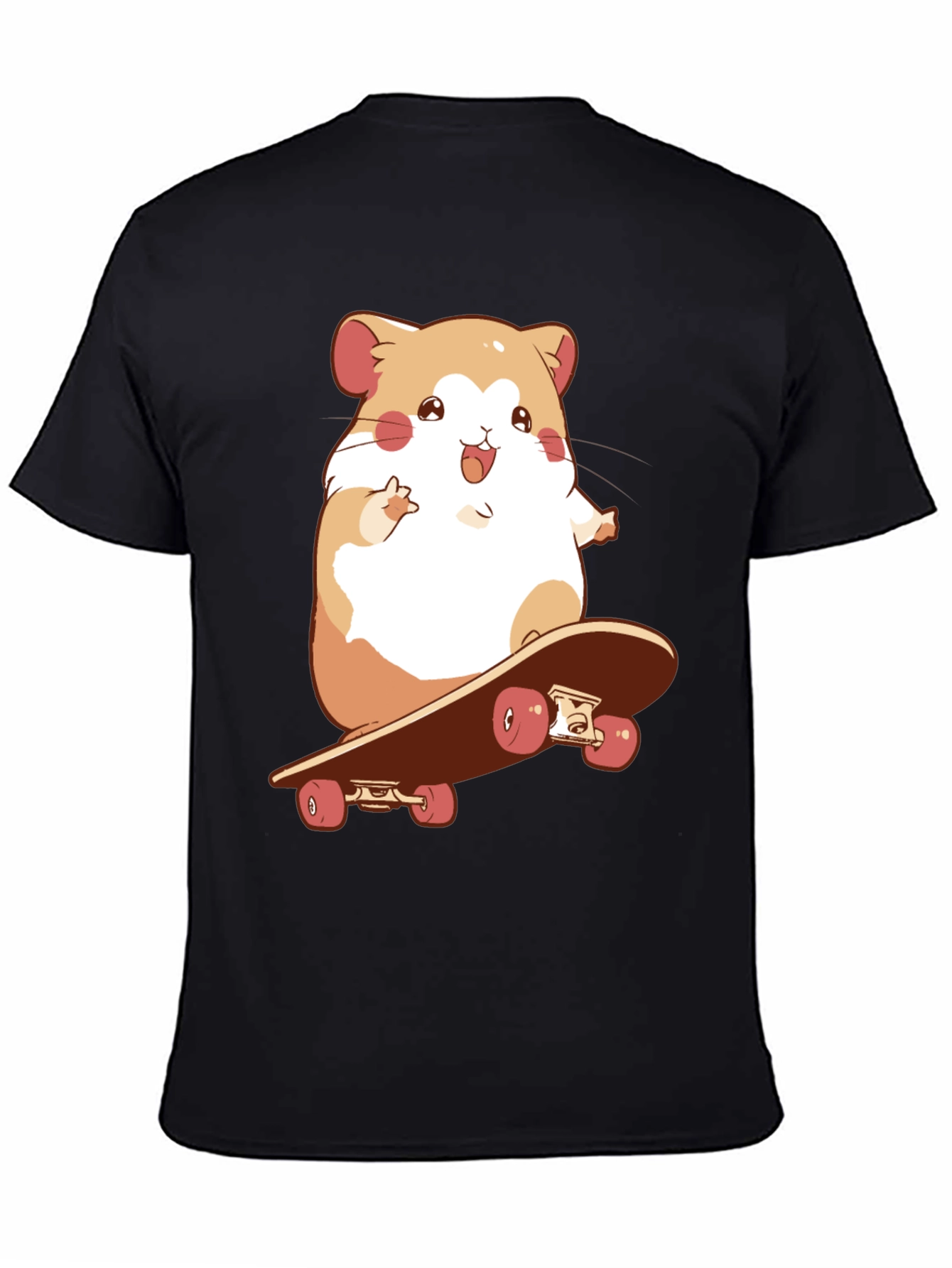 Hamster Skateboard Graphic Tee - Fun & Unique