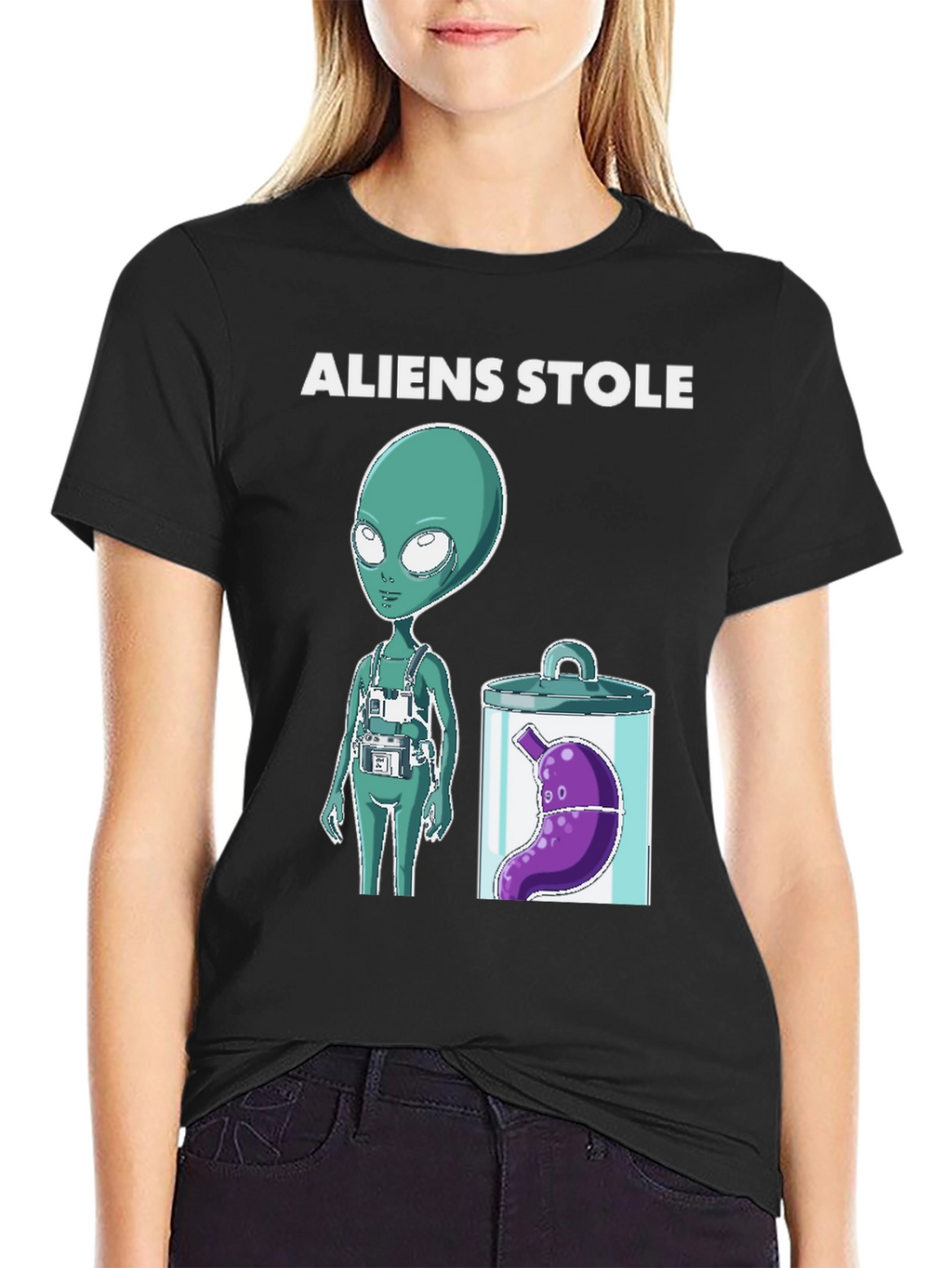 Aliens Stole My Stomach T-Shirt