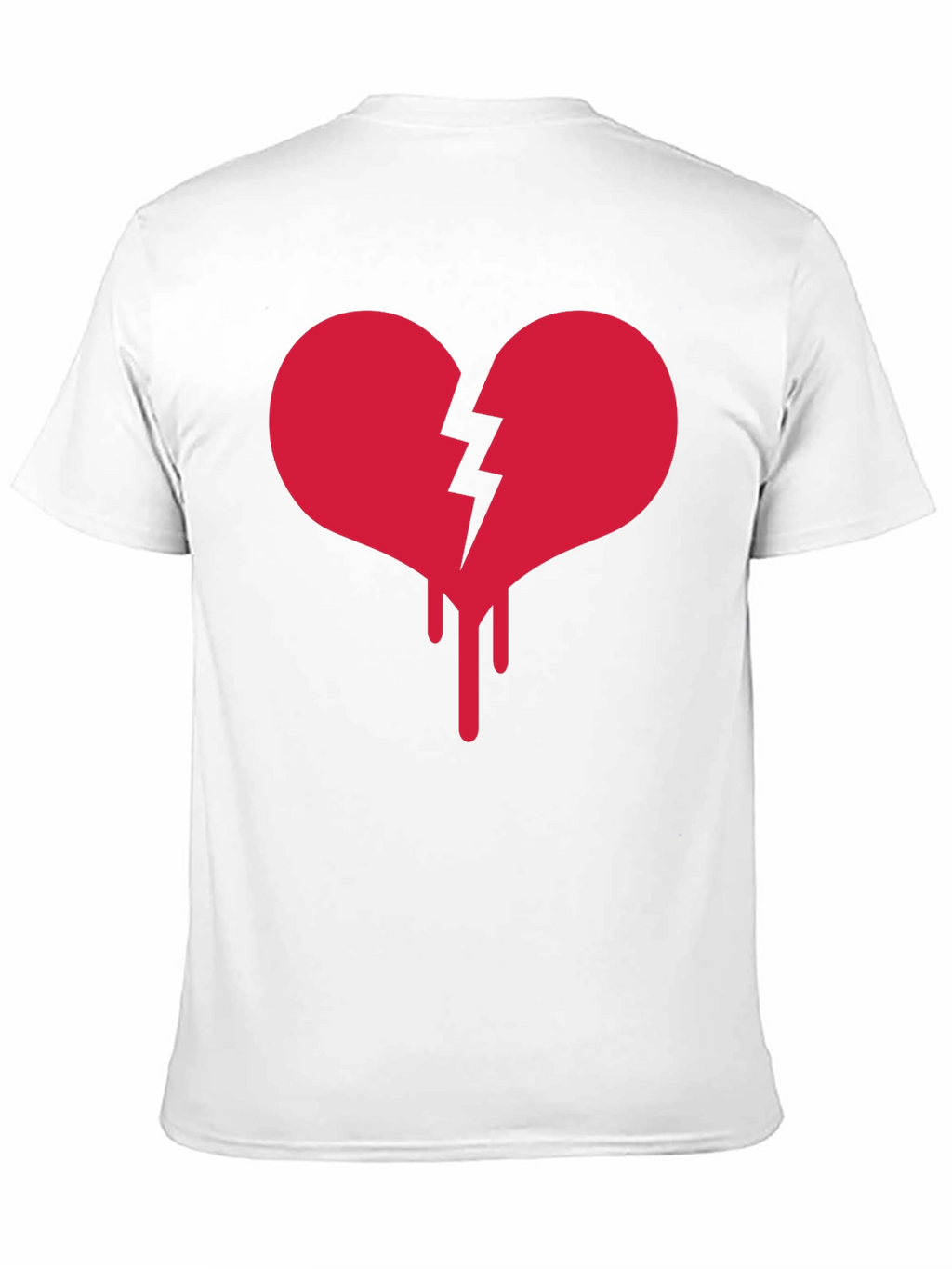 Broken Heart Drip Graphic Tee - Black