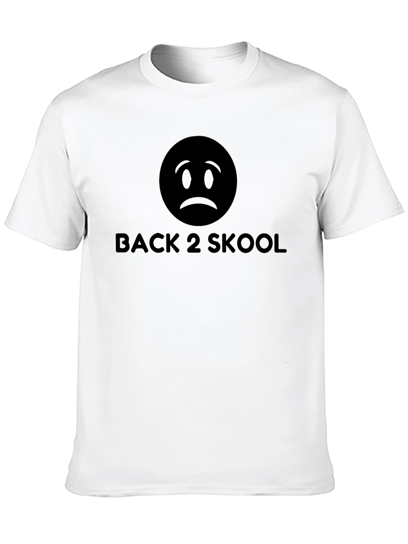 Back 2 Skool Sad Face T-Shirt