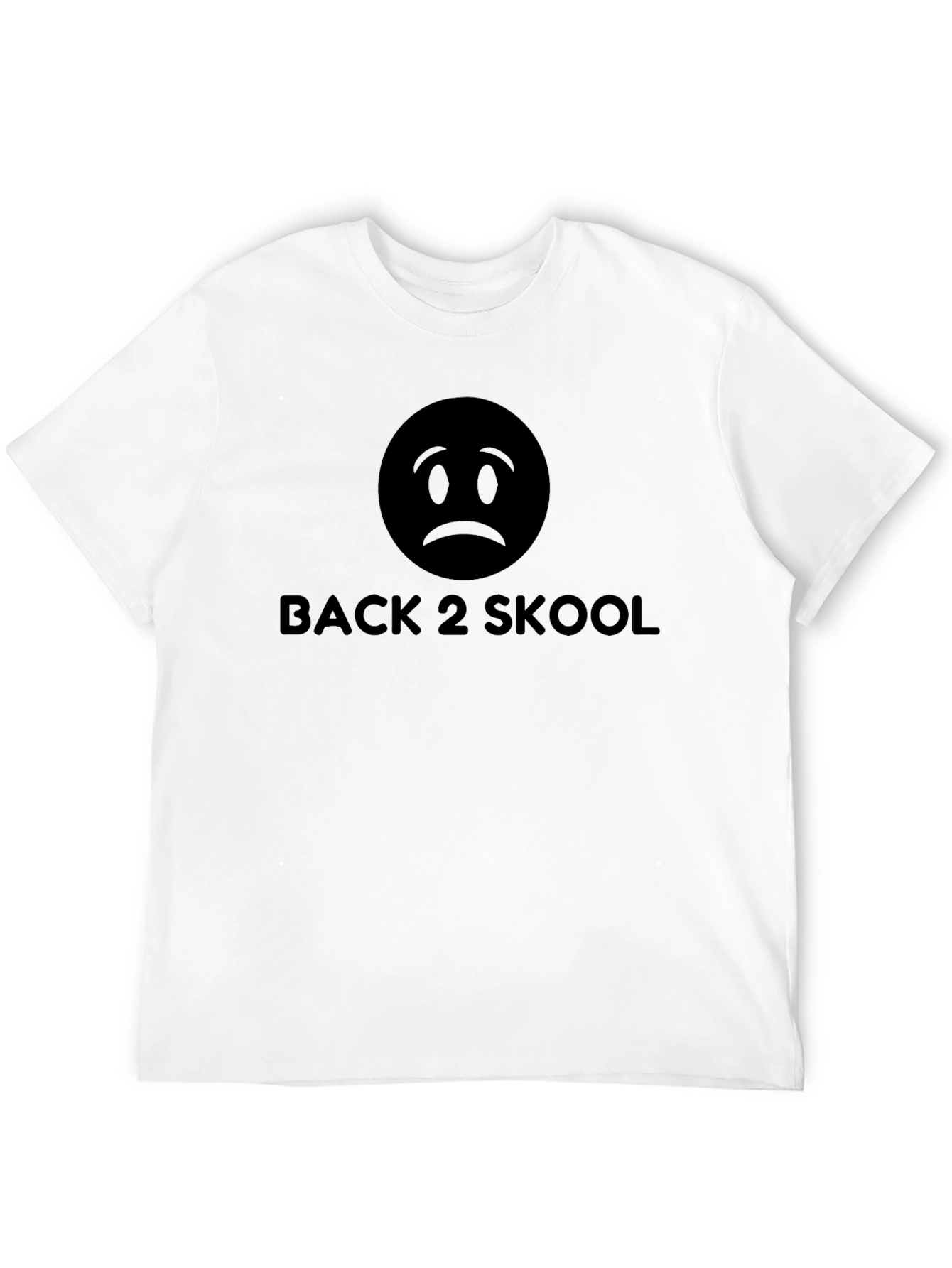 Back 2 Skool Sad Face T-Shirt