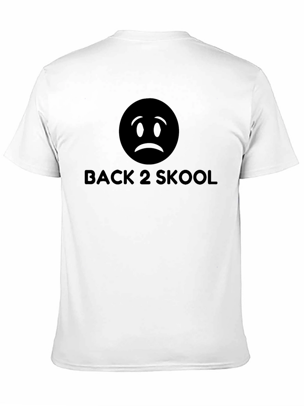 Back 2 Skool Sad Face T-Shirt
