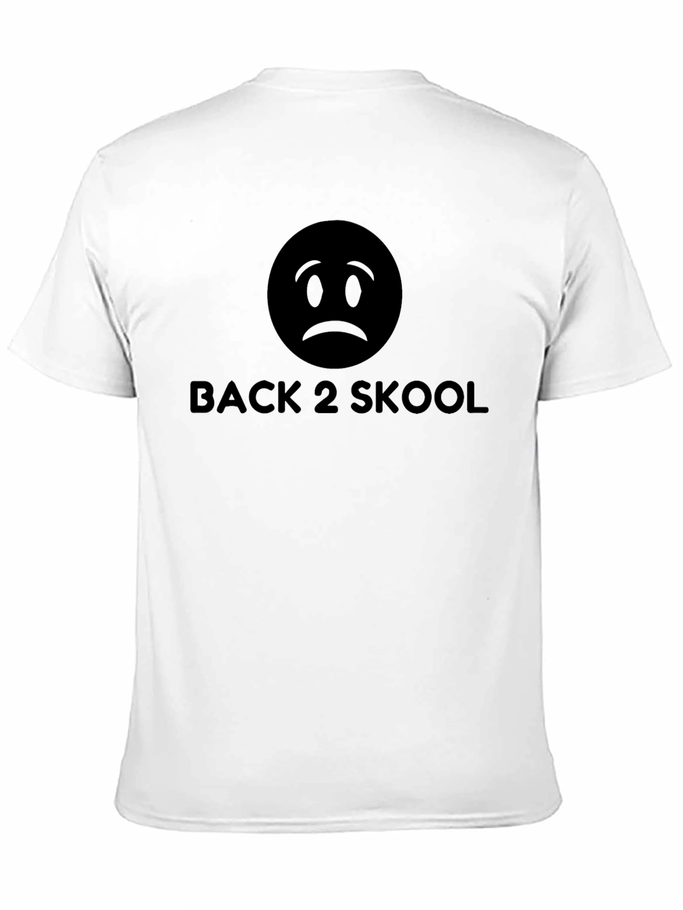 Back 2 Skool Sad Face T-Shirt
