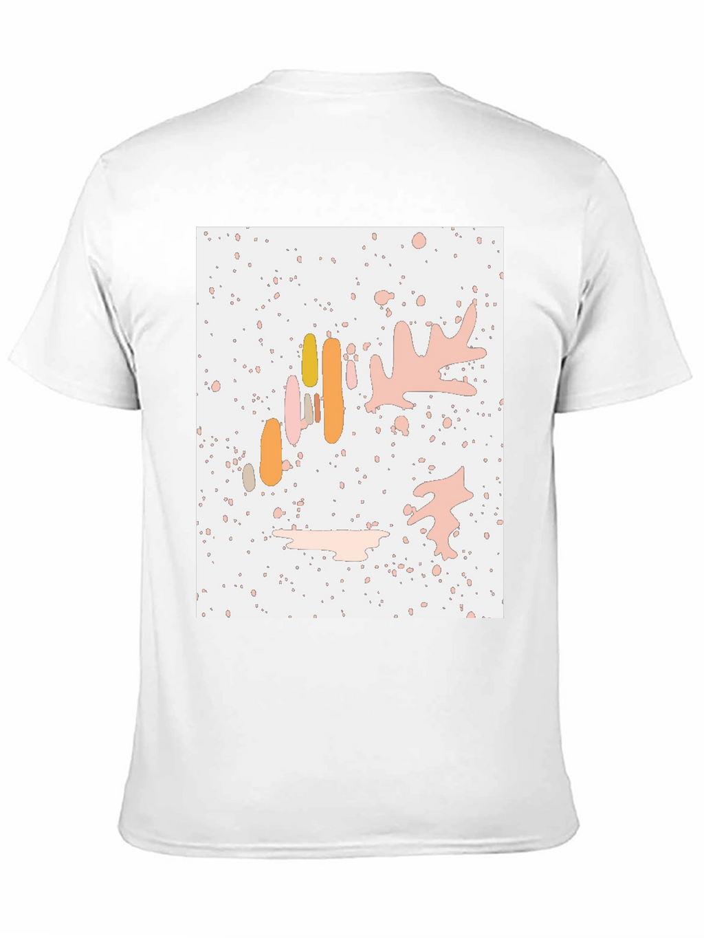 Abstract Art Print Black Crew Neck T-Shirt