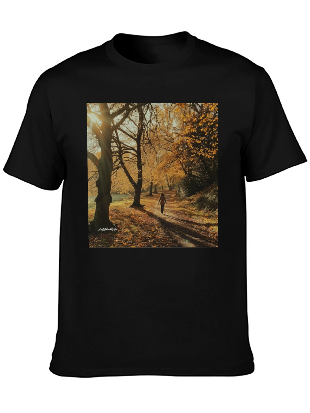Autumn Path T-Shirt - Nature Scene Tee