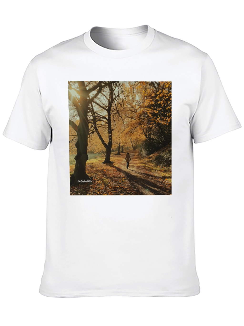 Autumn Path T-Shirt - Nature Scene Tee