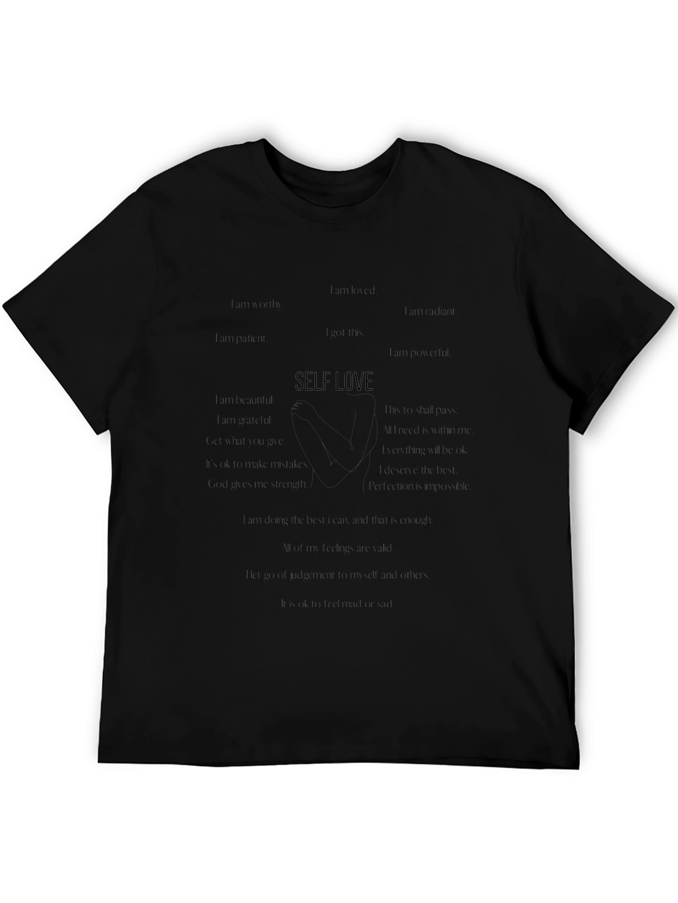 Self Love Graphic Black Tee