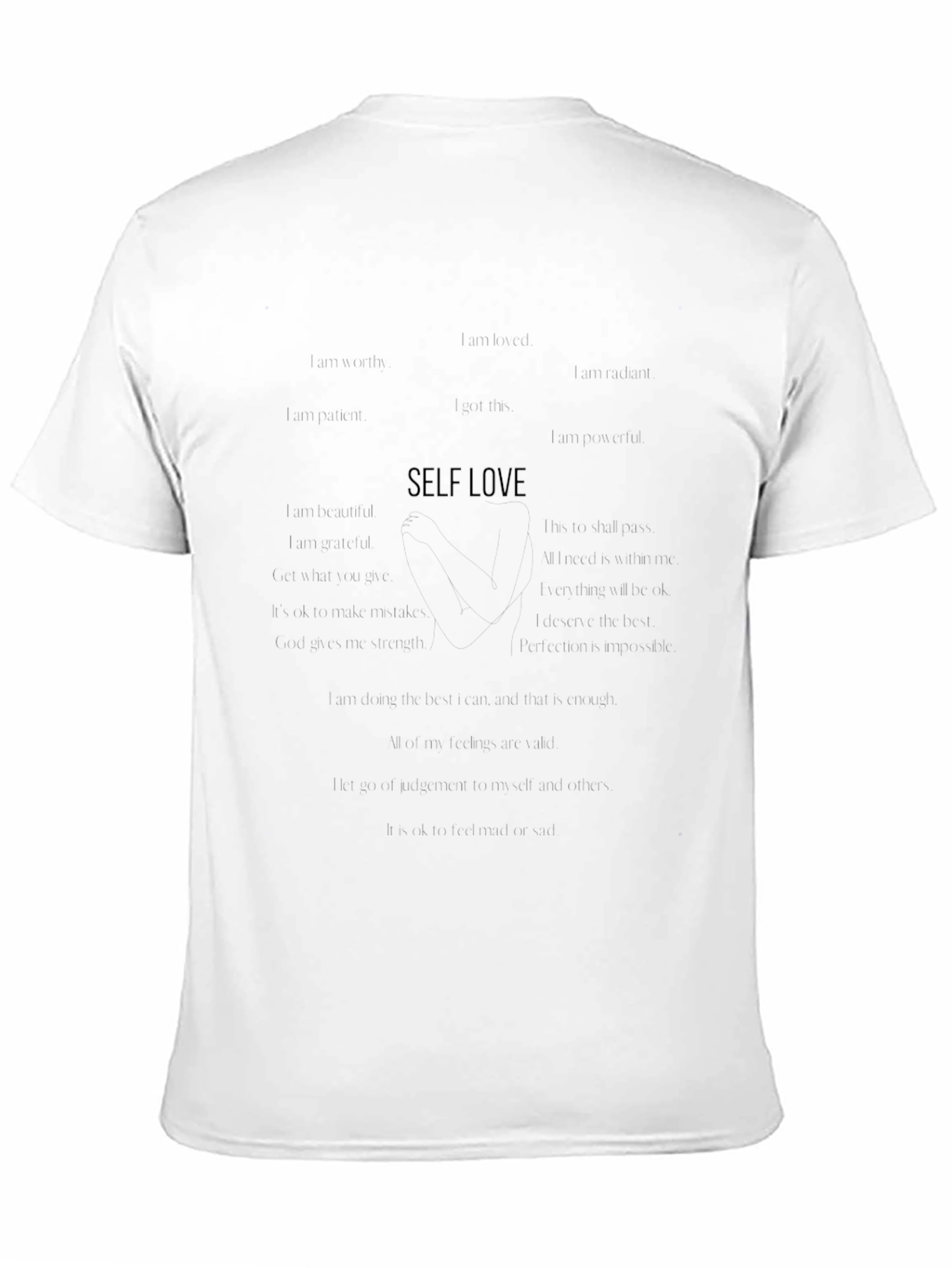 Self Love Graphic Black Tee