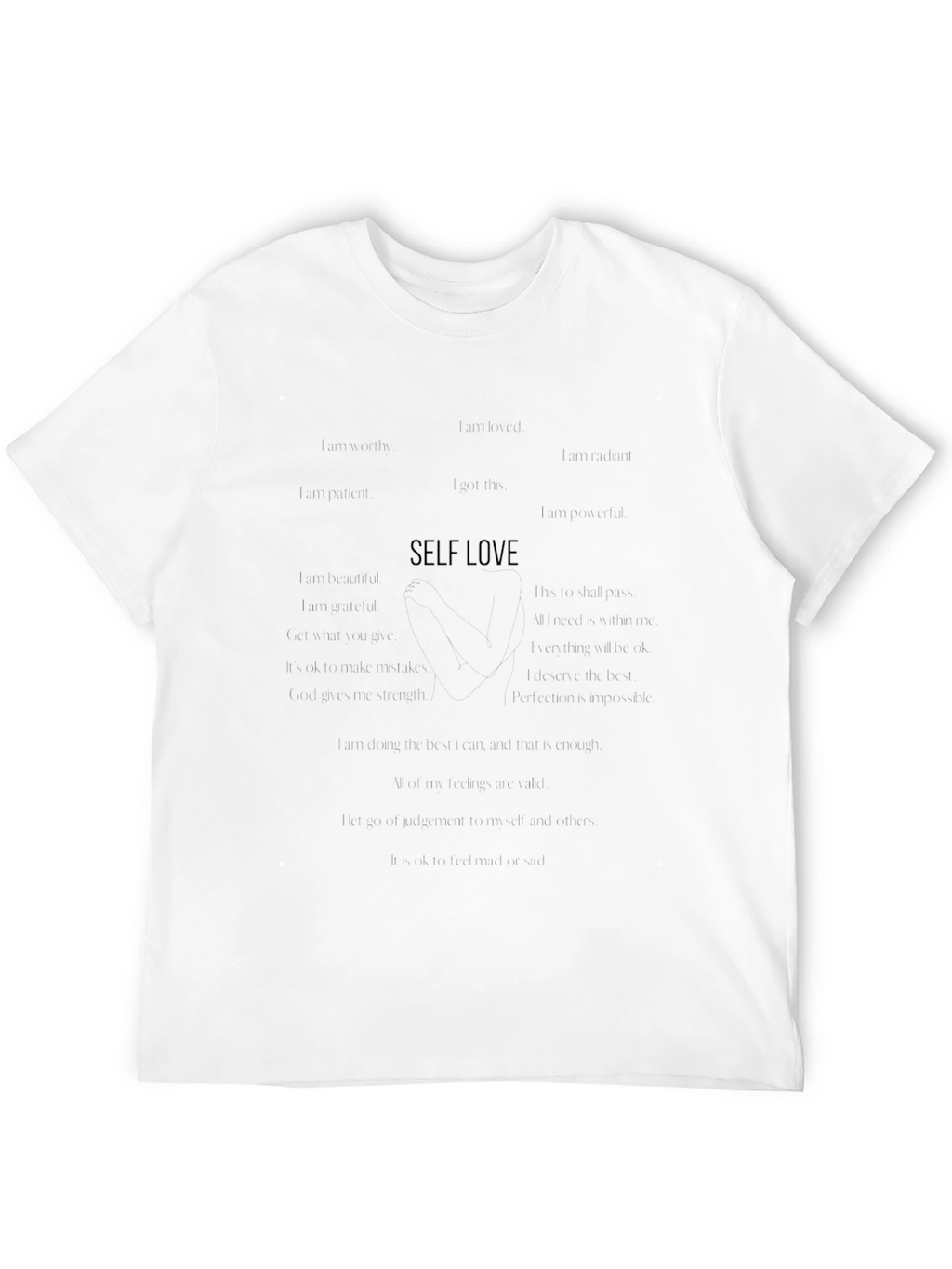 Self Love Graphic Black Tee