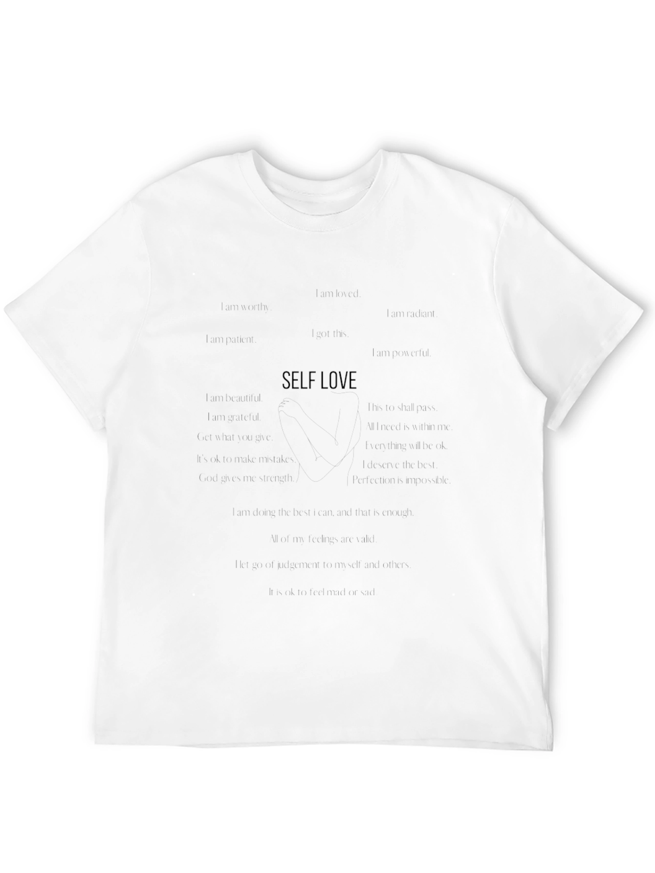 Self Love Graphic Black Tee