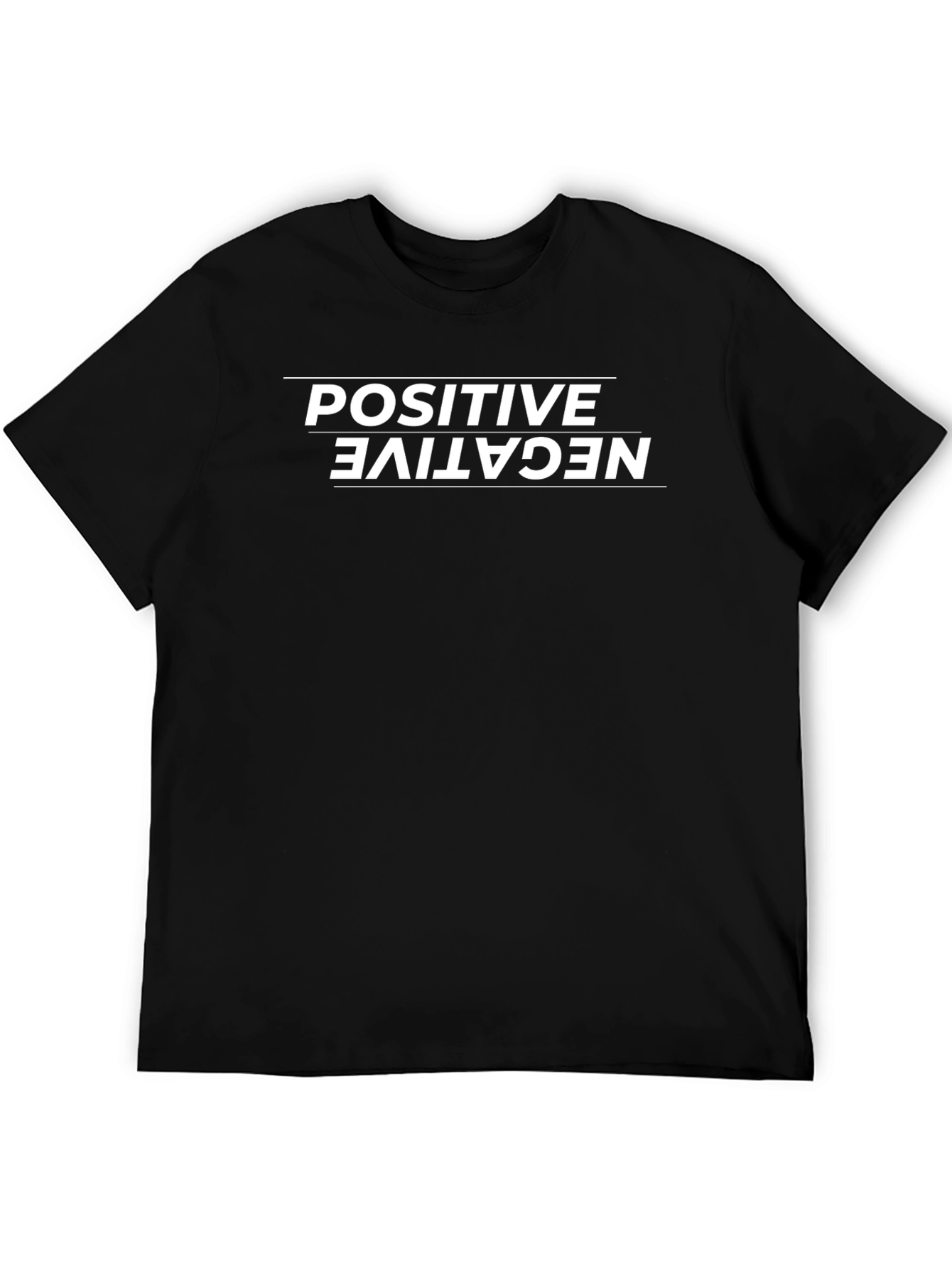 Positive Negative Graphic Tee - Unisex Casual Shirt