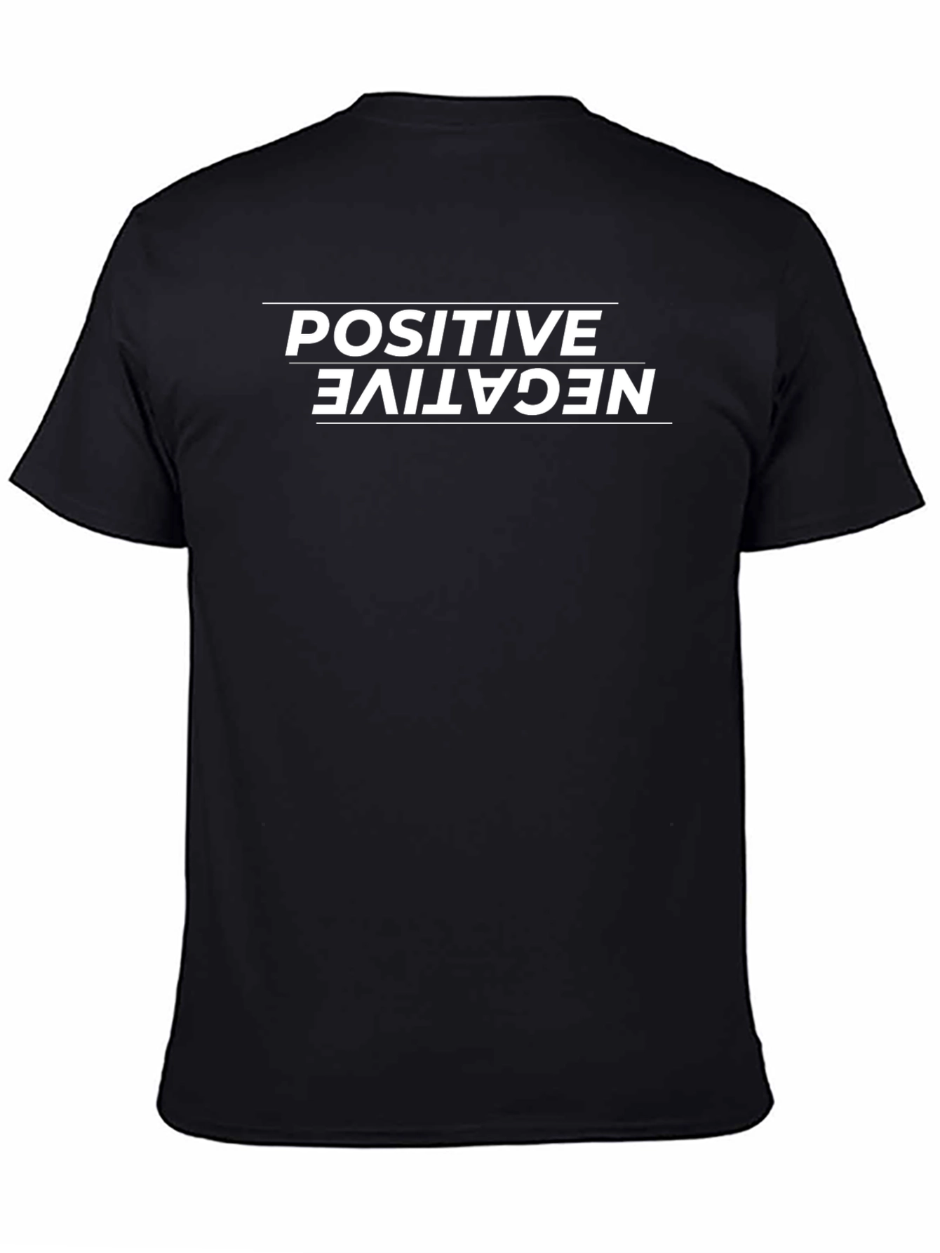 Positive Negative Graphic Tee - Unisex Casual Shirt