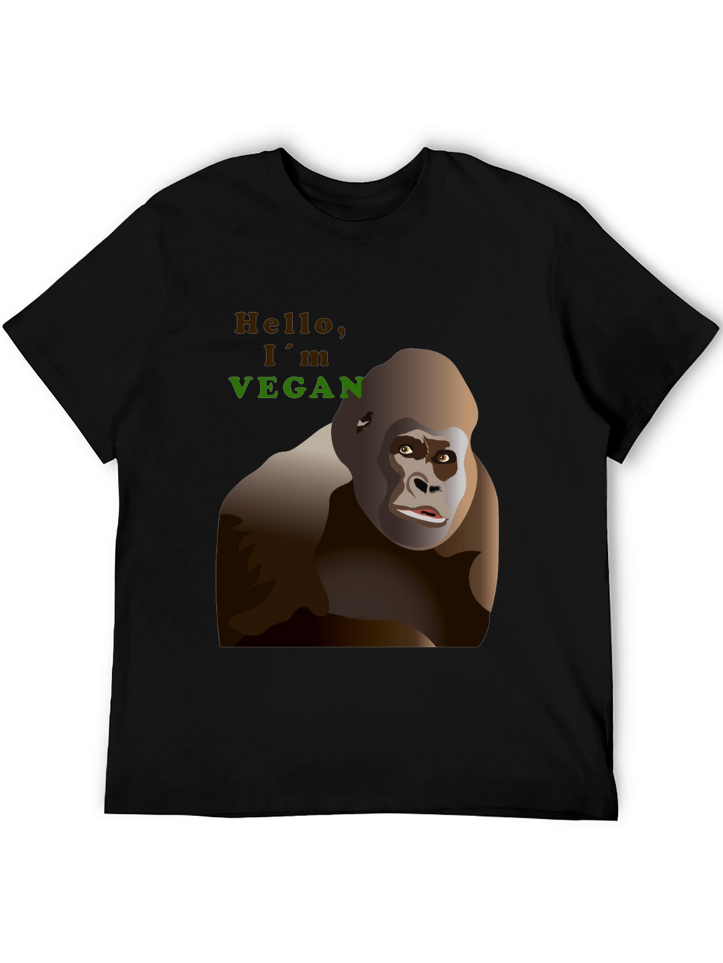 Vegan Gorilla Graphic T-Shirt