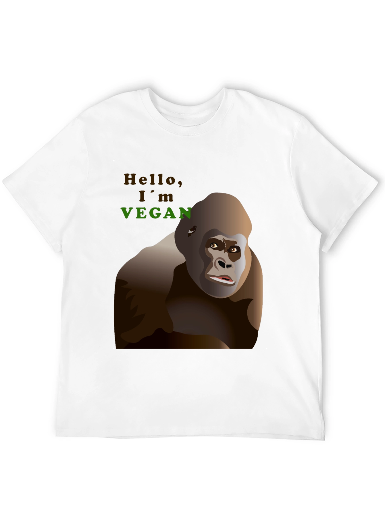 Vegan Gorilla Graphic T-Shirt