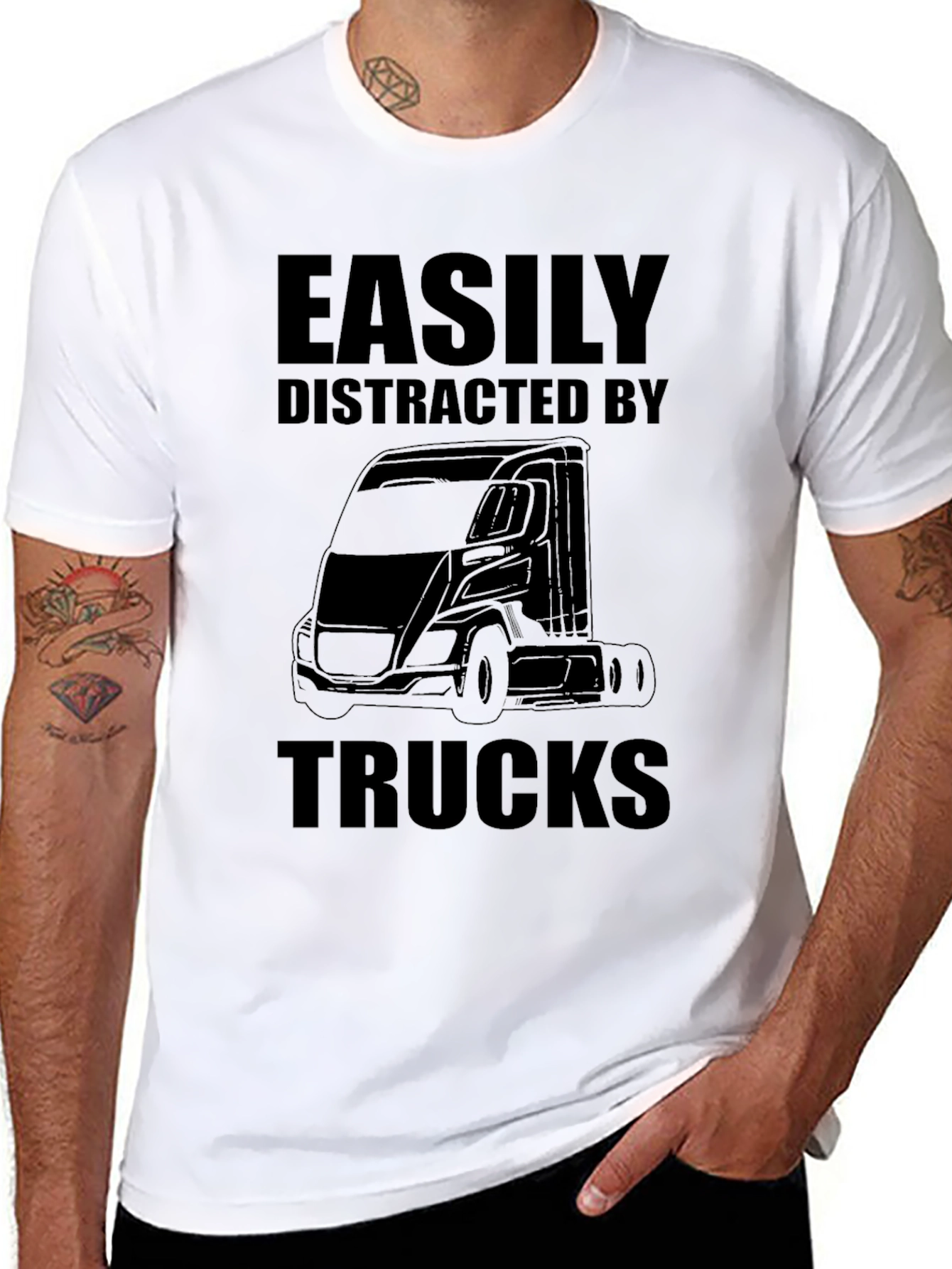Easily Distracted by Trucks T-Shirt