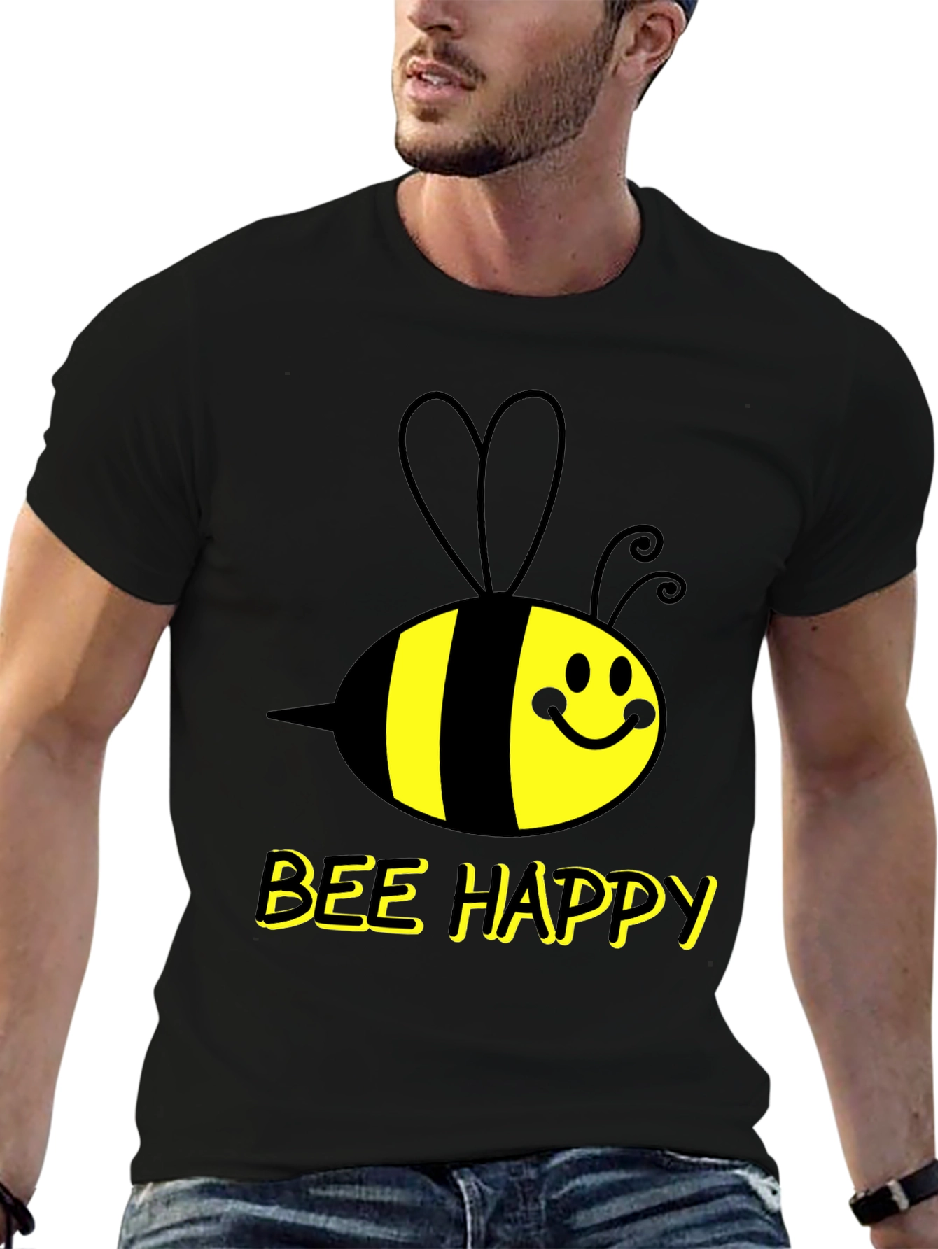 Bee Happy Graphic T-Shirt