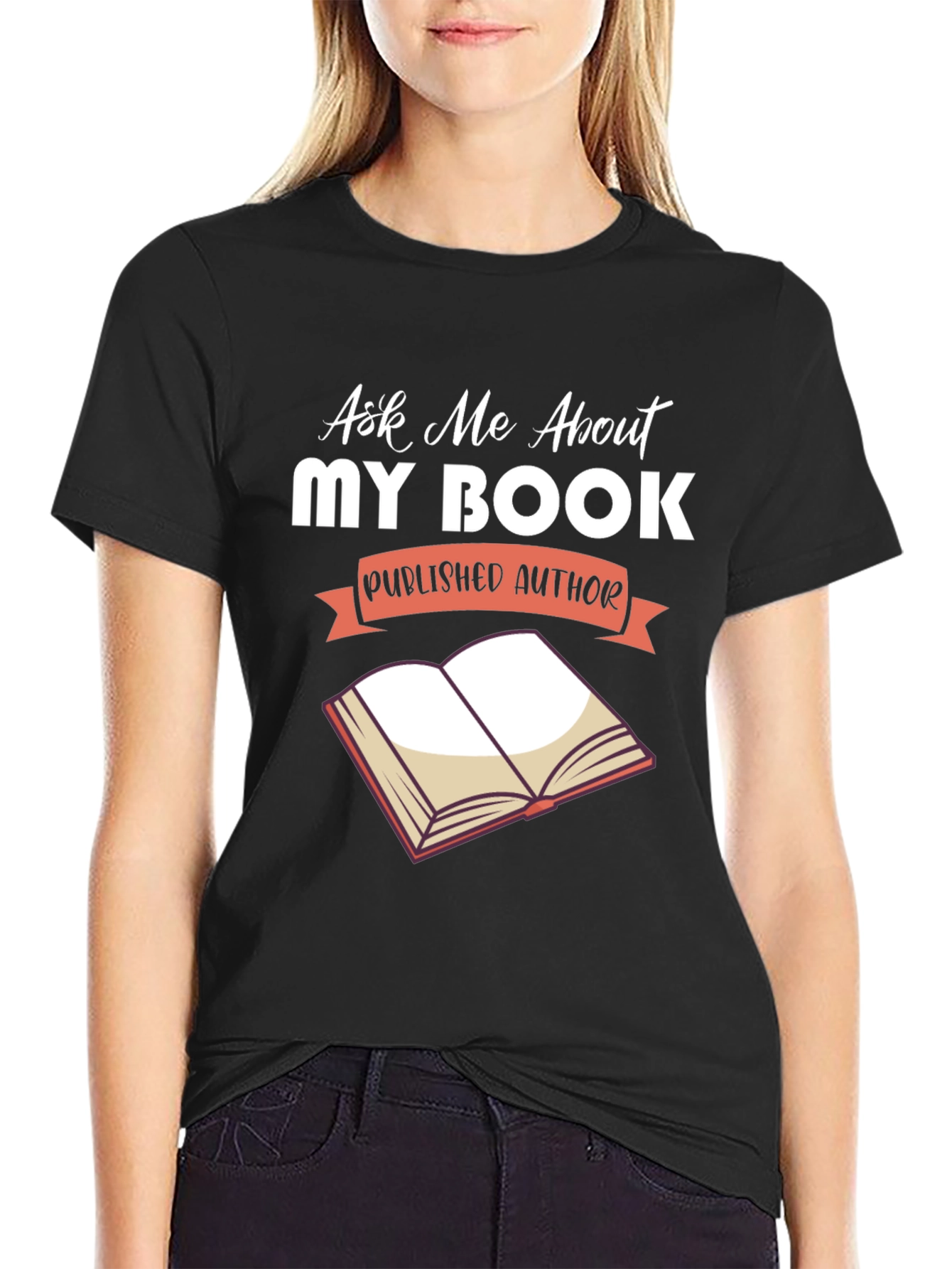 Ask Me About My Book T-Shirt - Author Gift