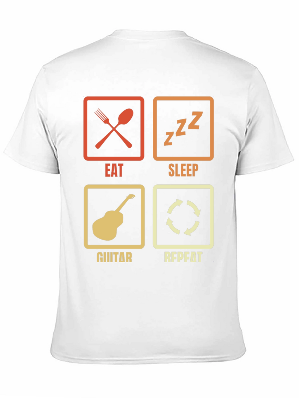 Eat Sleep Guitar Repeat Graphic Tee