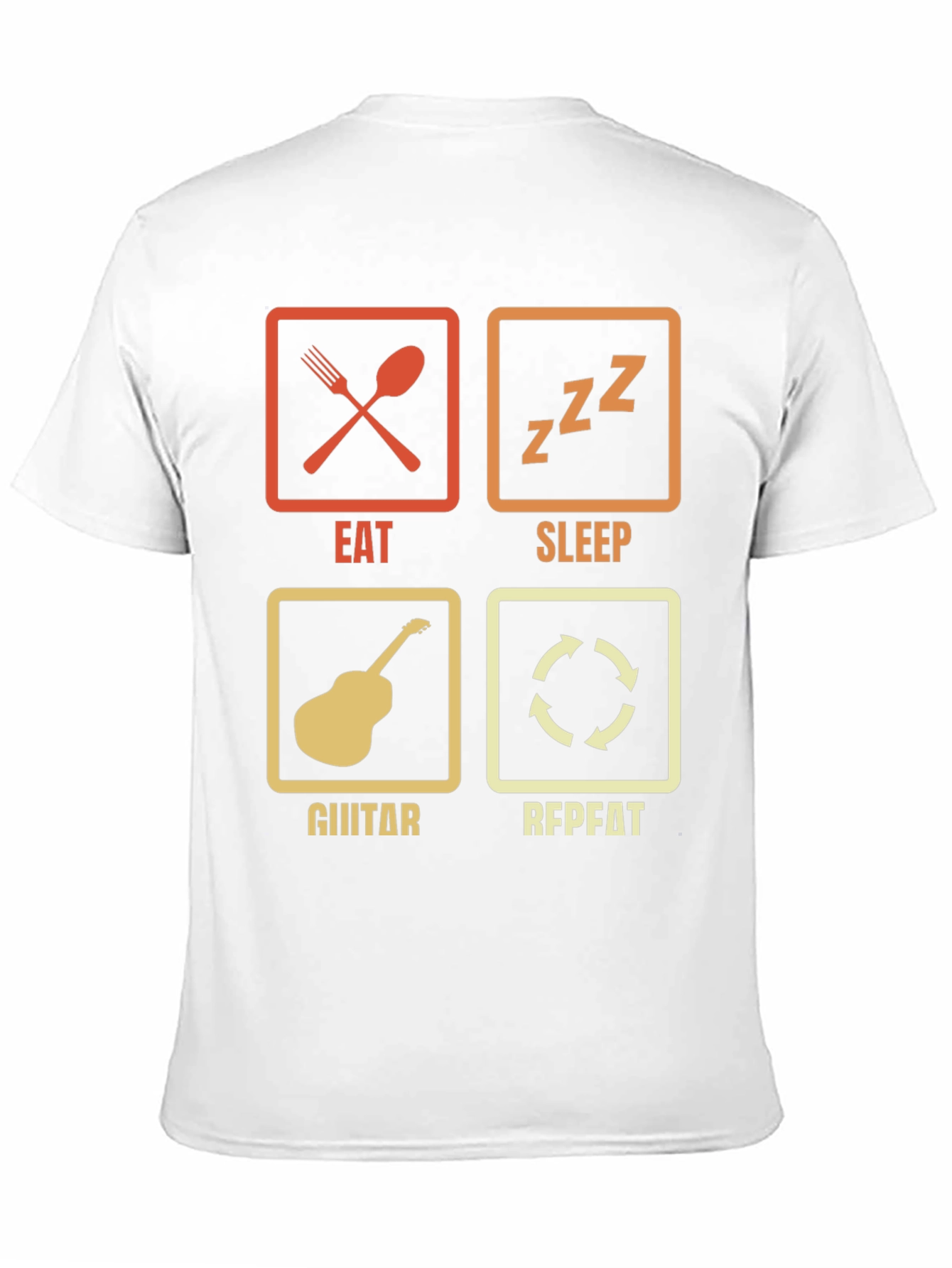 Eat Sleep Guitar Repeat Graphic Tee