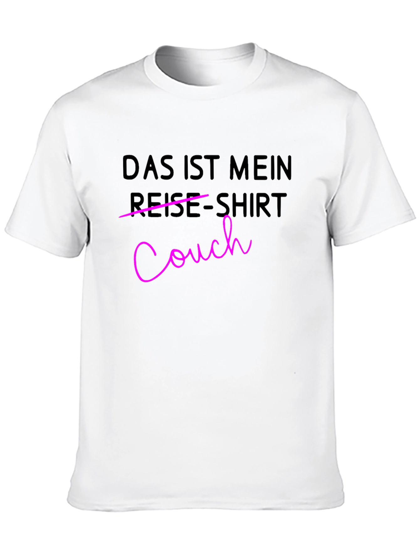 Couch Reise-Shirt Black Tee Funny Lazy Day Shirt