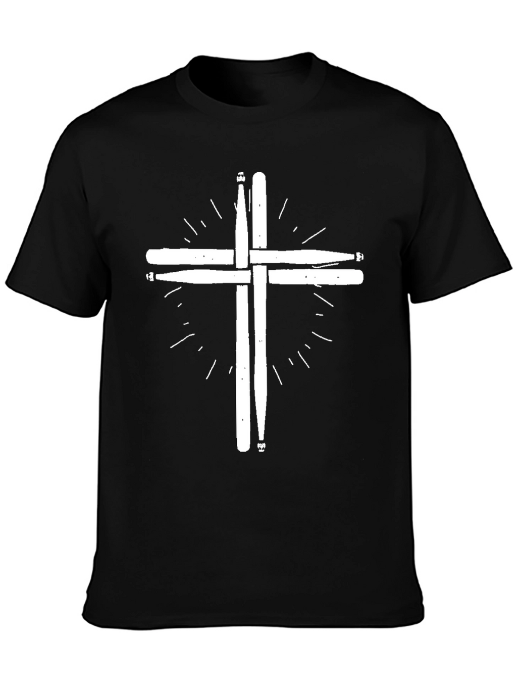 Drum Sticks Cross T-Shirt - Musician Tee