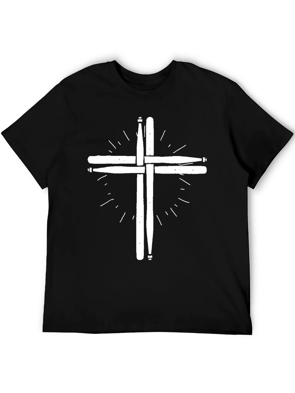Drum Sticks Cross T-Shirt - Musician Tee
