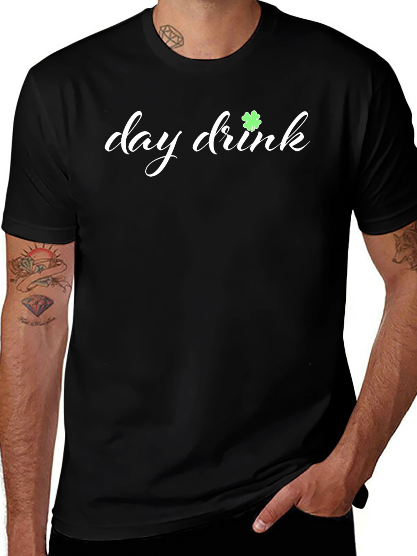 Day Drink St. Patricks Day Black T-Shirt
