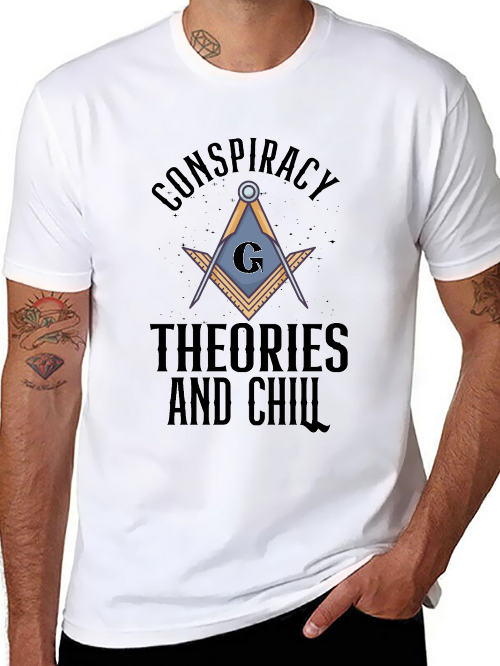 Conspiracy Theories and Chill Graphic T-Shirt