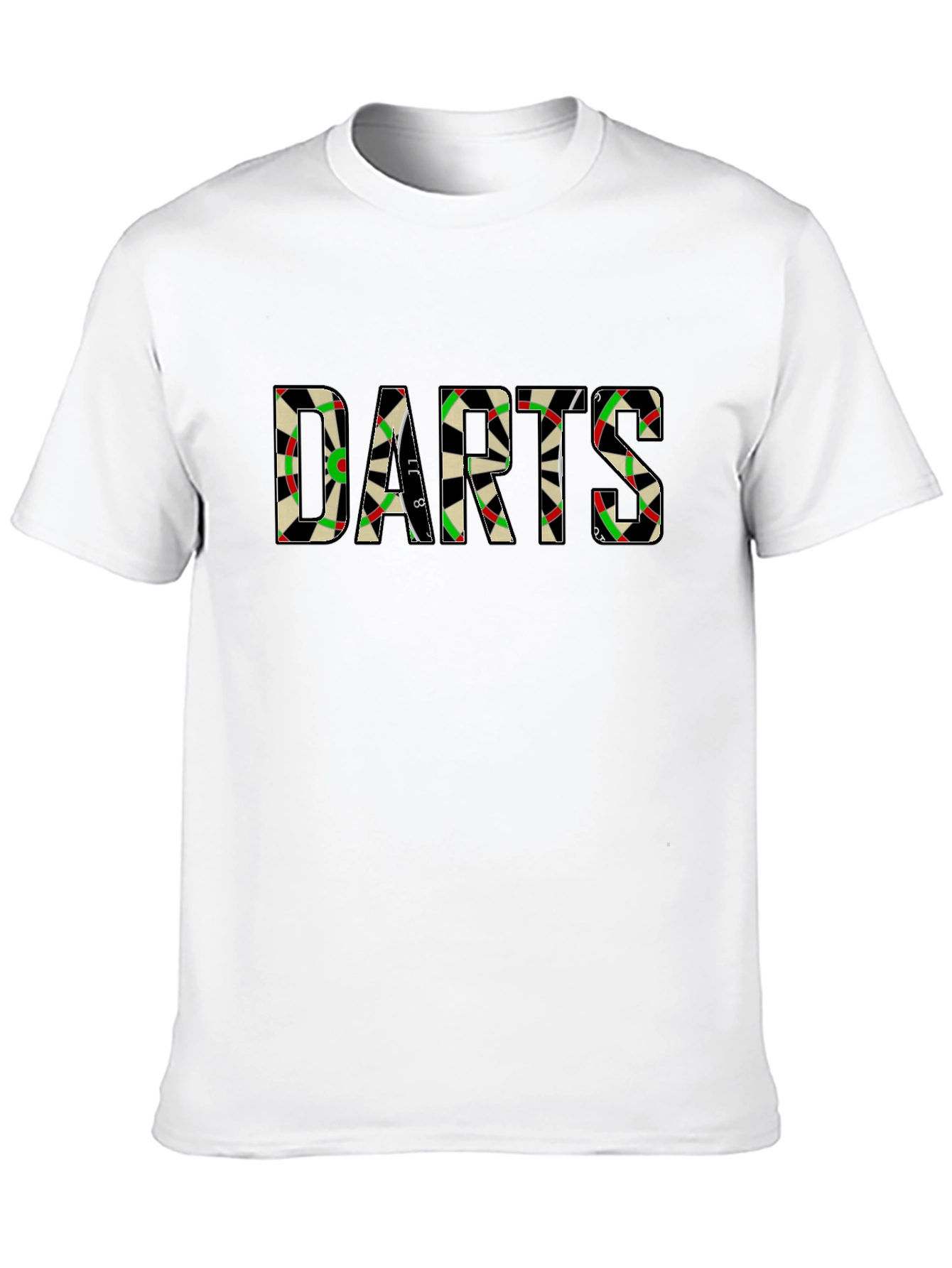 Darts Graphic Tee - Classic Dartboard Design
