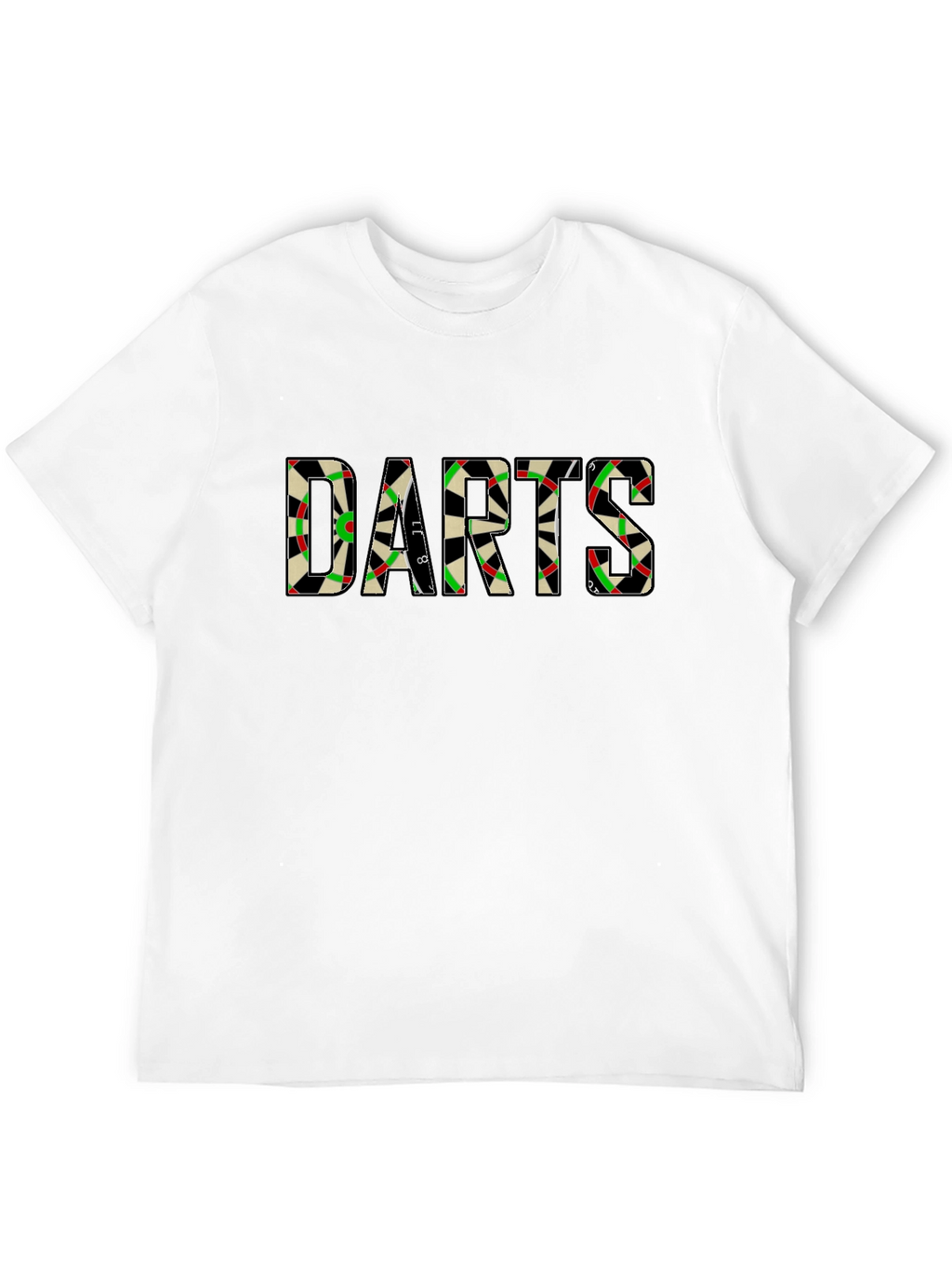 Darts Graphic Tee - Classic Dartboard Design